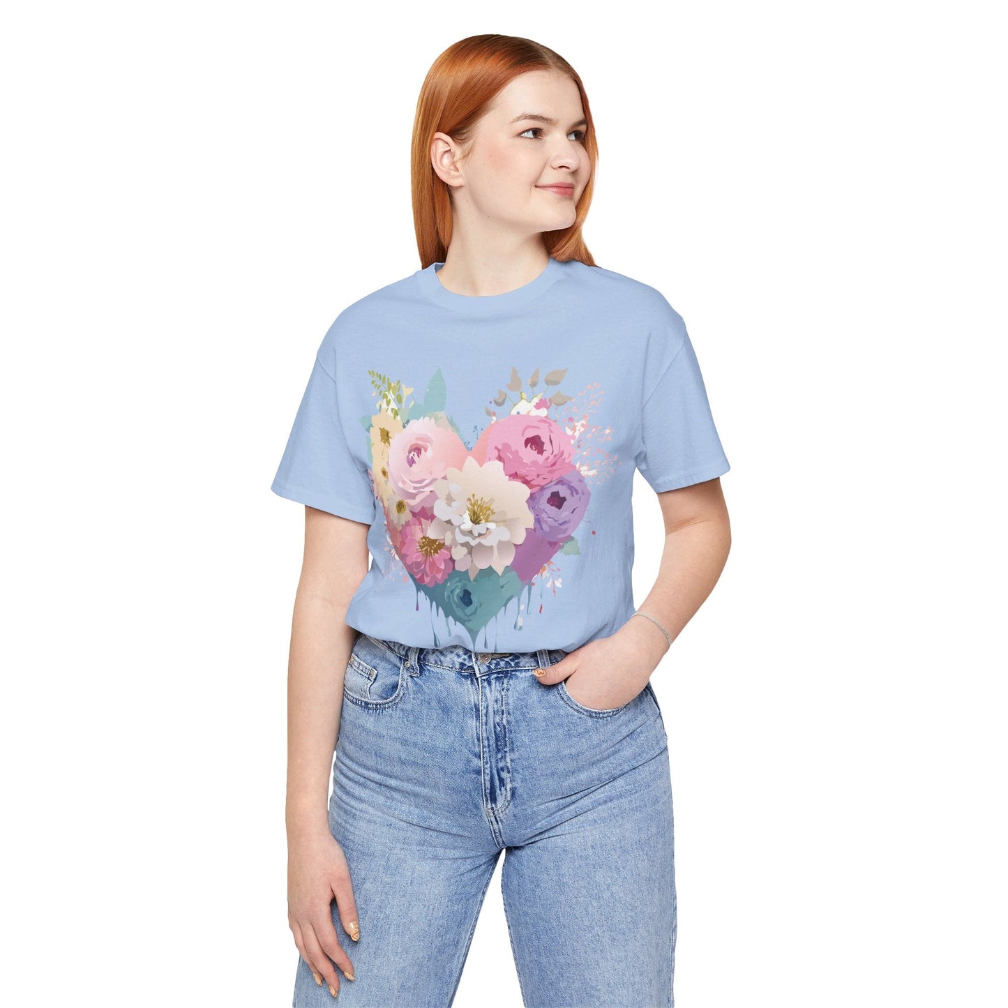 Valentine Graphic Tee Unisex Short Sleeve Shirt With Adelpha Vintage Artwork Design