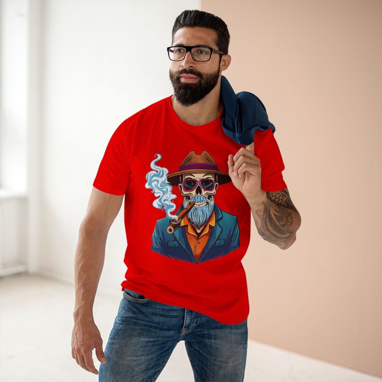Skull Shirt Skeleton Tee Unisex Premium Cotton Art Design Original By Retro2Nova Exclusive Collection