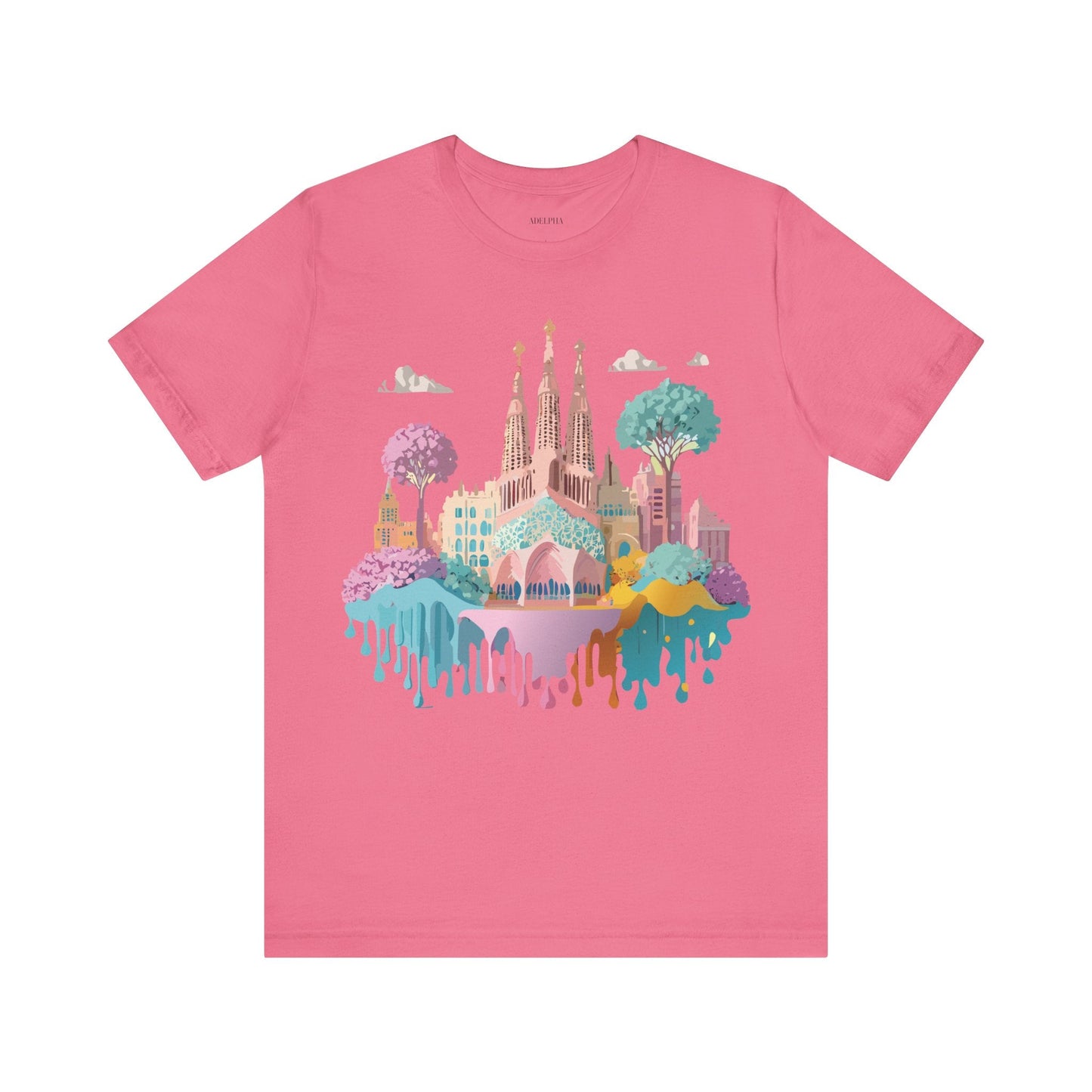 Unisex Graphic Tee With Original Vintage Inspired Artwork By Adelpha Barcelona Style