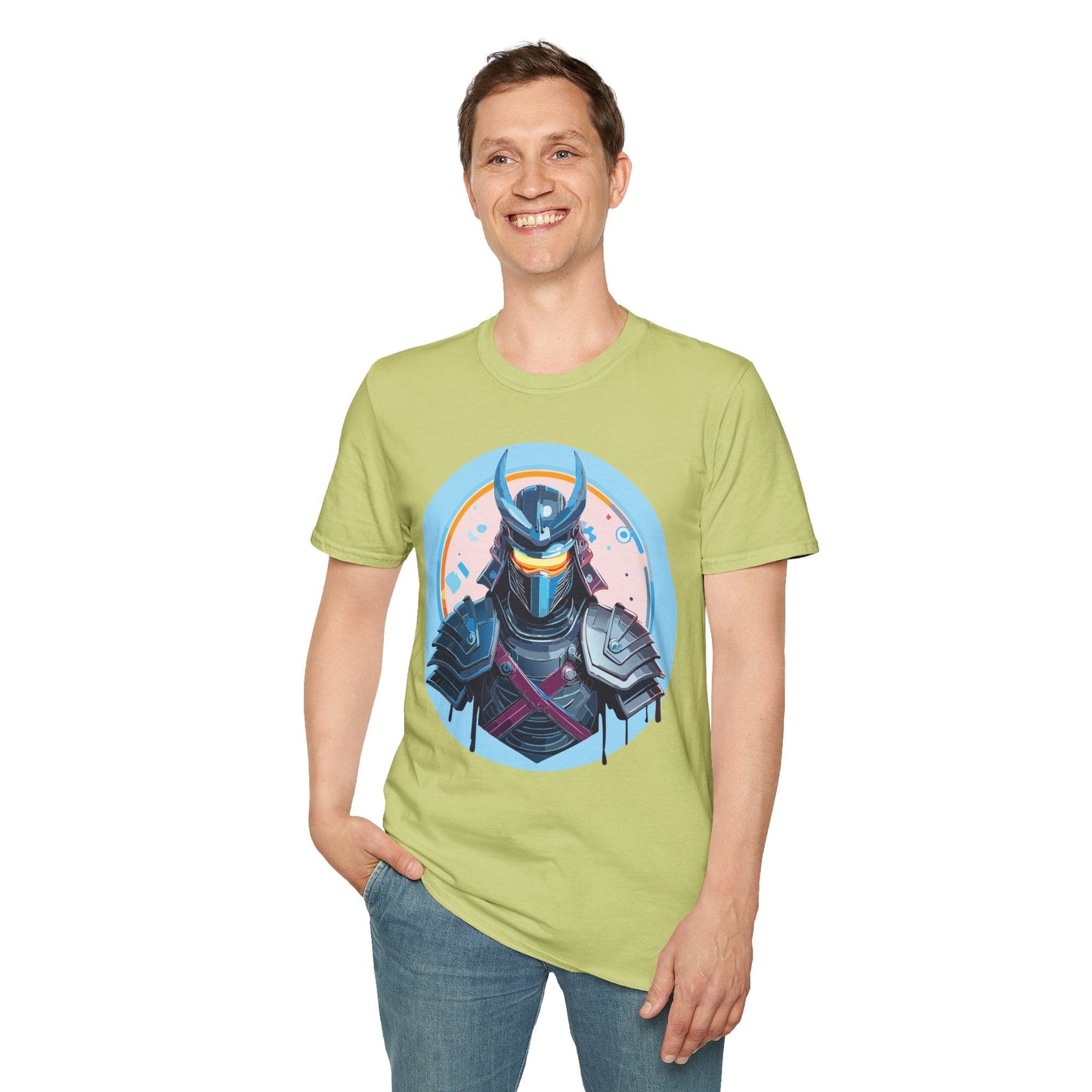 Samurai T Shirt Unisex Softstyle 64000 Tee Lightweight Comfortable 100 Percent Ring Spun Cotton