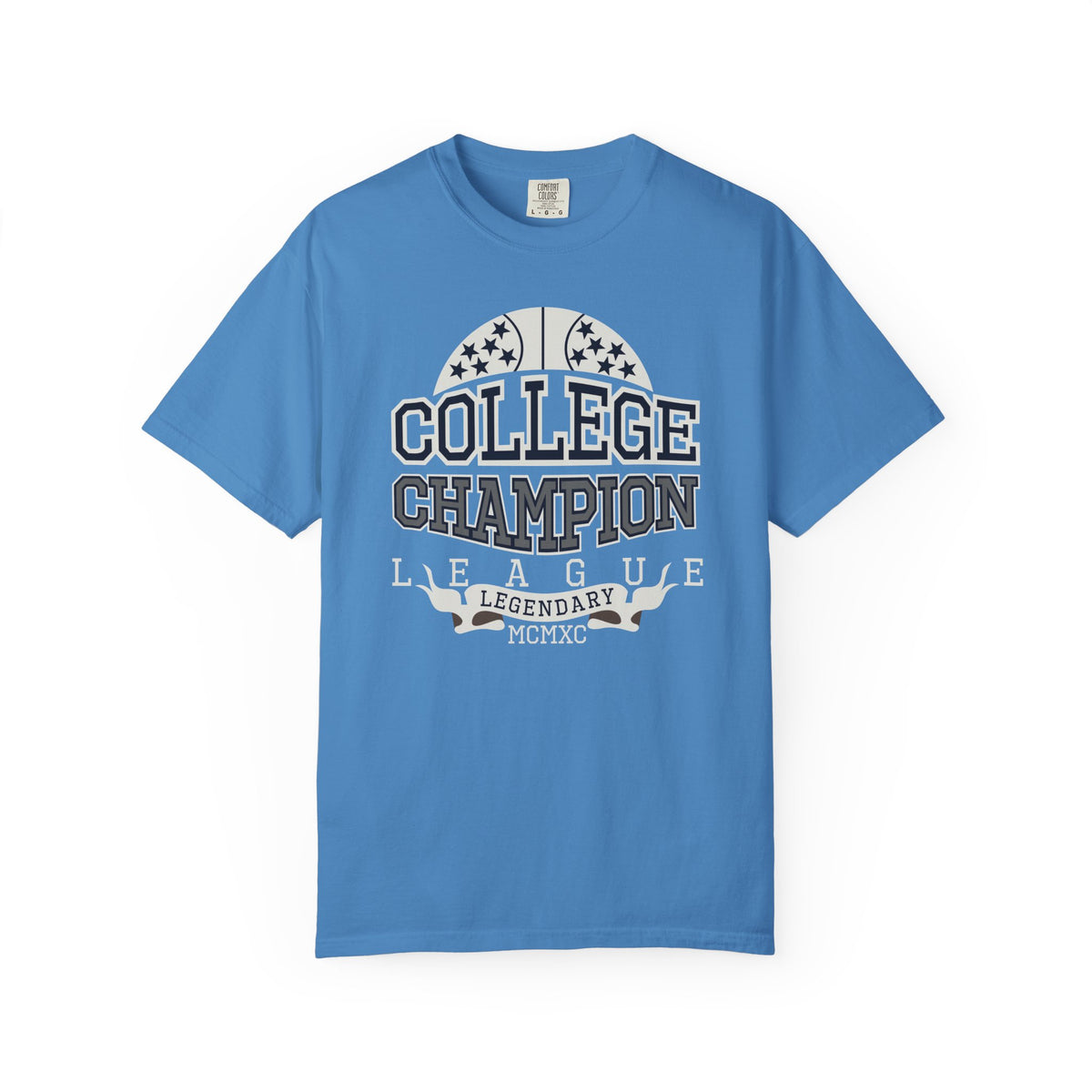 College Champion Basketball League Athletic Unisex Comfort Colors Garment-Dyed Heavyweight 100 Cotton Art Design T-Shirt w12
