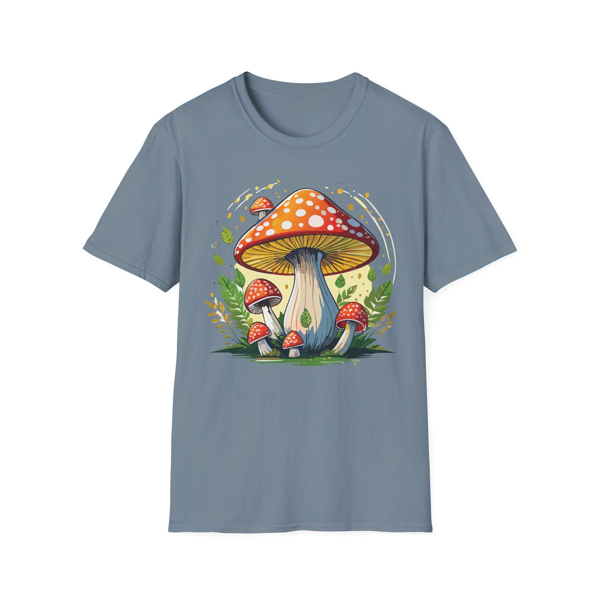 Funny Mashroom Graphic Tee Gildan Unisex 100 Cotton Tee Shirt h24