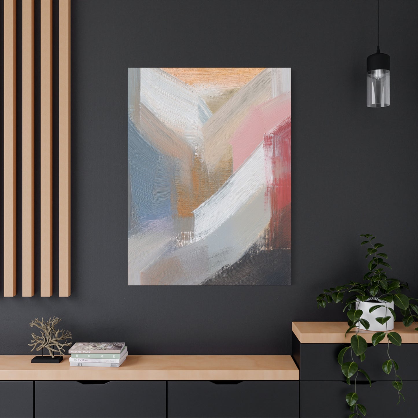 Abstract Pastel Painting Print Canvas 20x24,20x30,24x30 24x32,24x36,30x40 32x48,36x48,40x60 Pine-Wood Inner Frame ABS-88