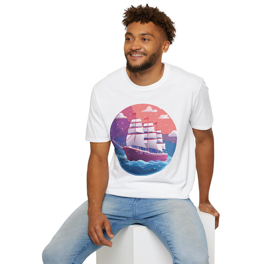 Unisex Gildan Softstyle 64000 T Shirt Ship Frigate Vessel Tee For Maritime Enthusiasts