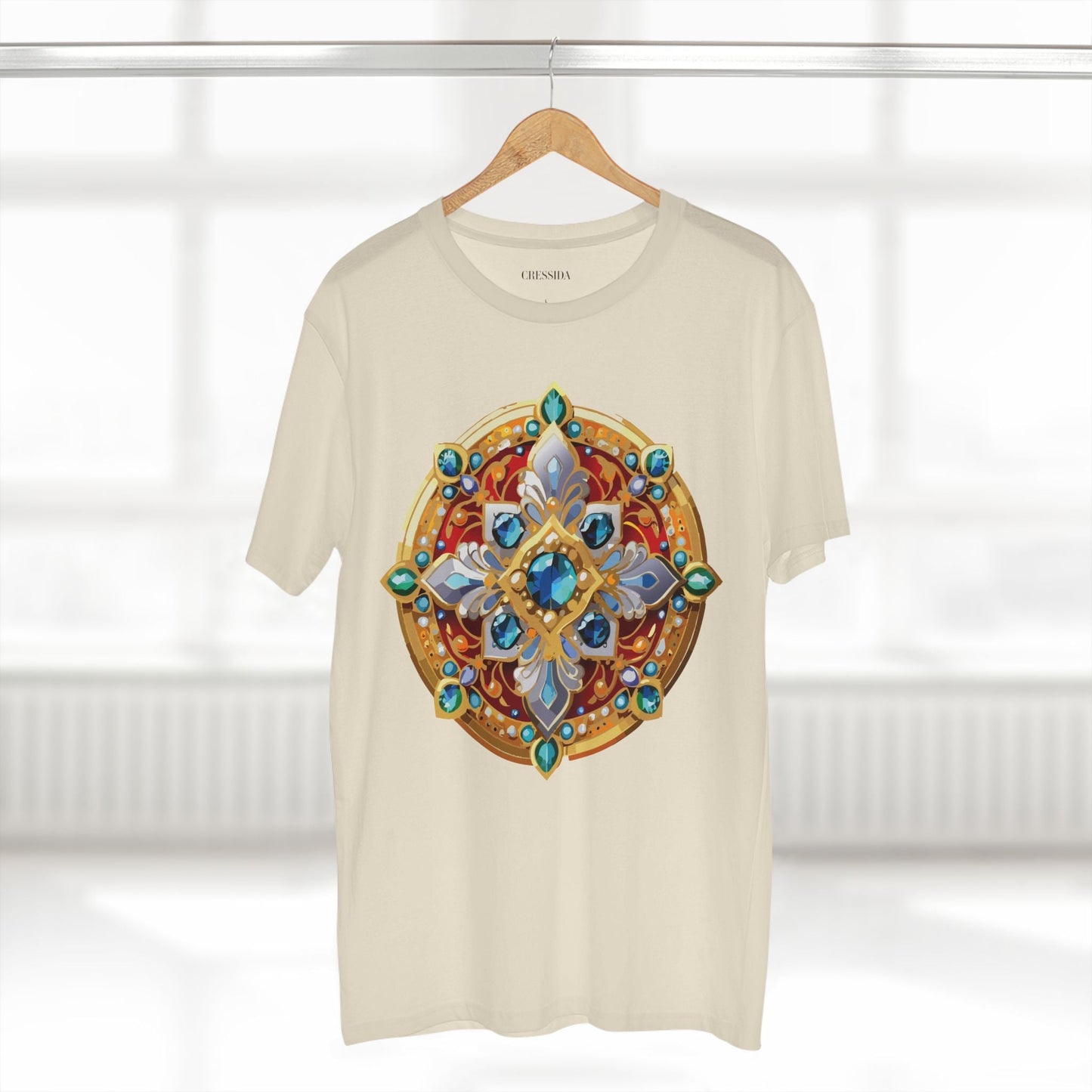 Medallion Graphic T-Shirt Unisex 100 Cotton With Gold Art Design Medal Tee 8