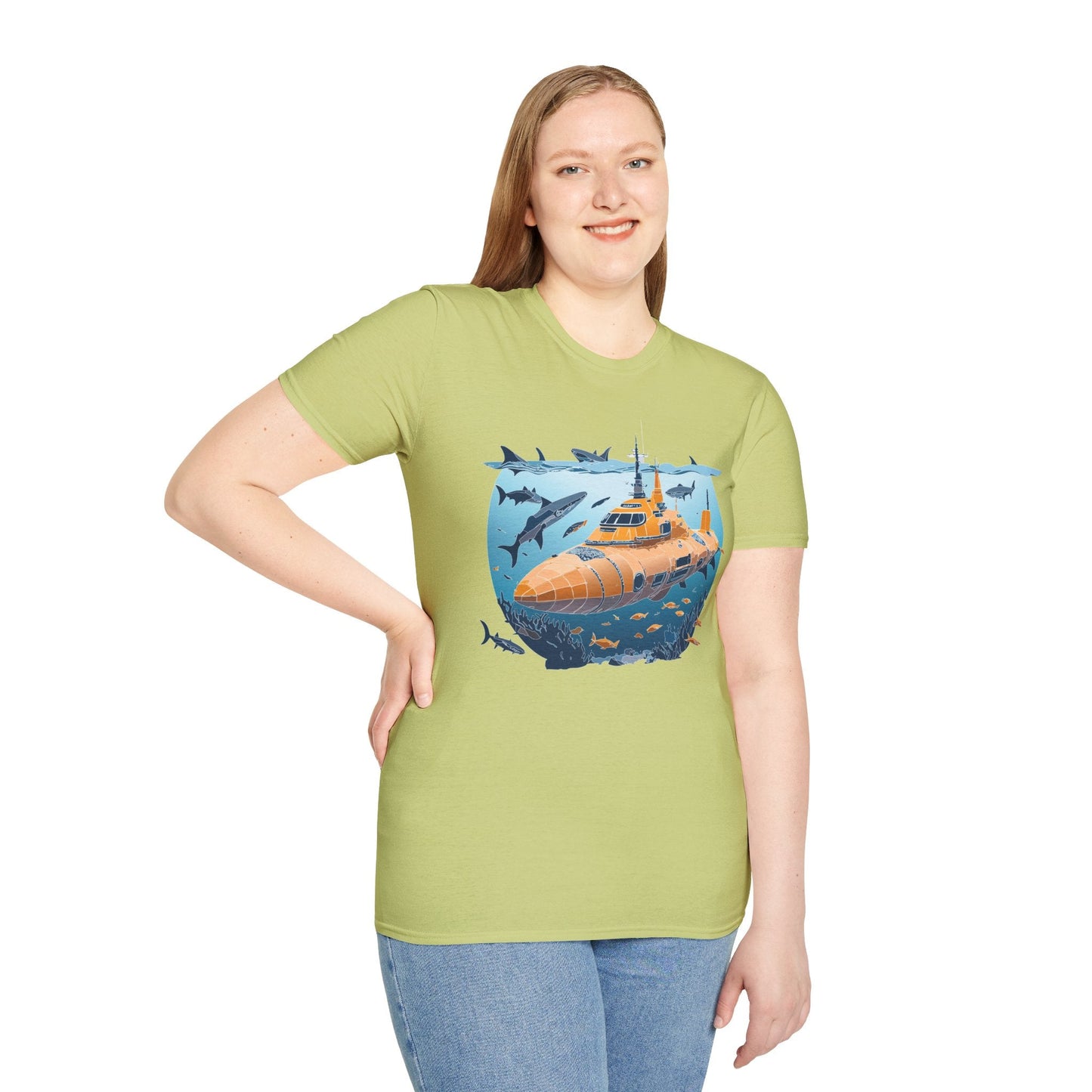Ocean Graphic Unisex Softstyle Cotton Tee 16