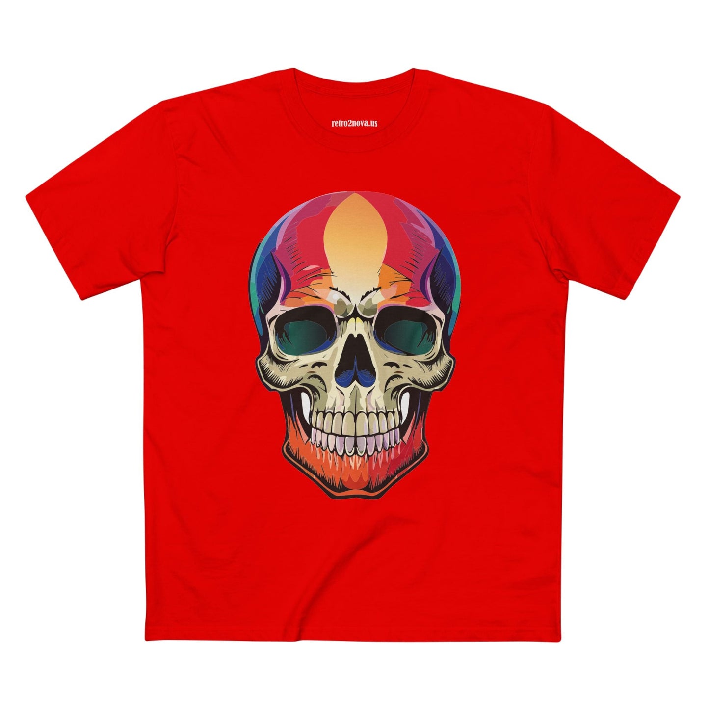 Skull Shirt Skeleton Shirt Unisex Premium Cotton Tee With Original Art Design Retro2Nova