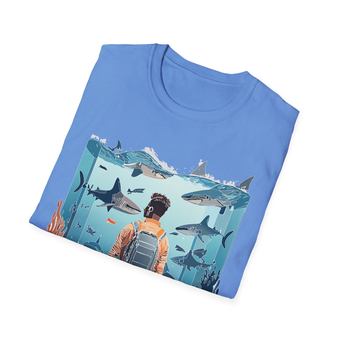 Ocean Graphic Unisex Softstyle Cotton Tee 4