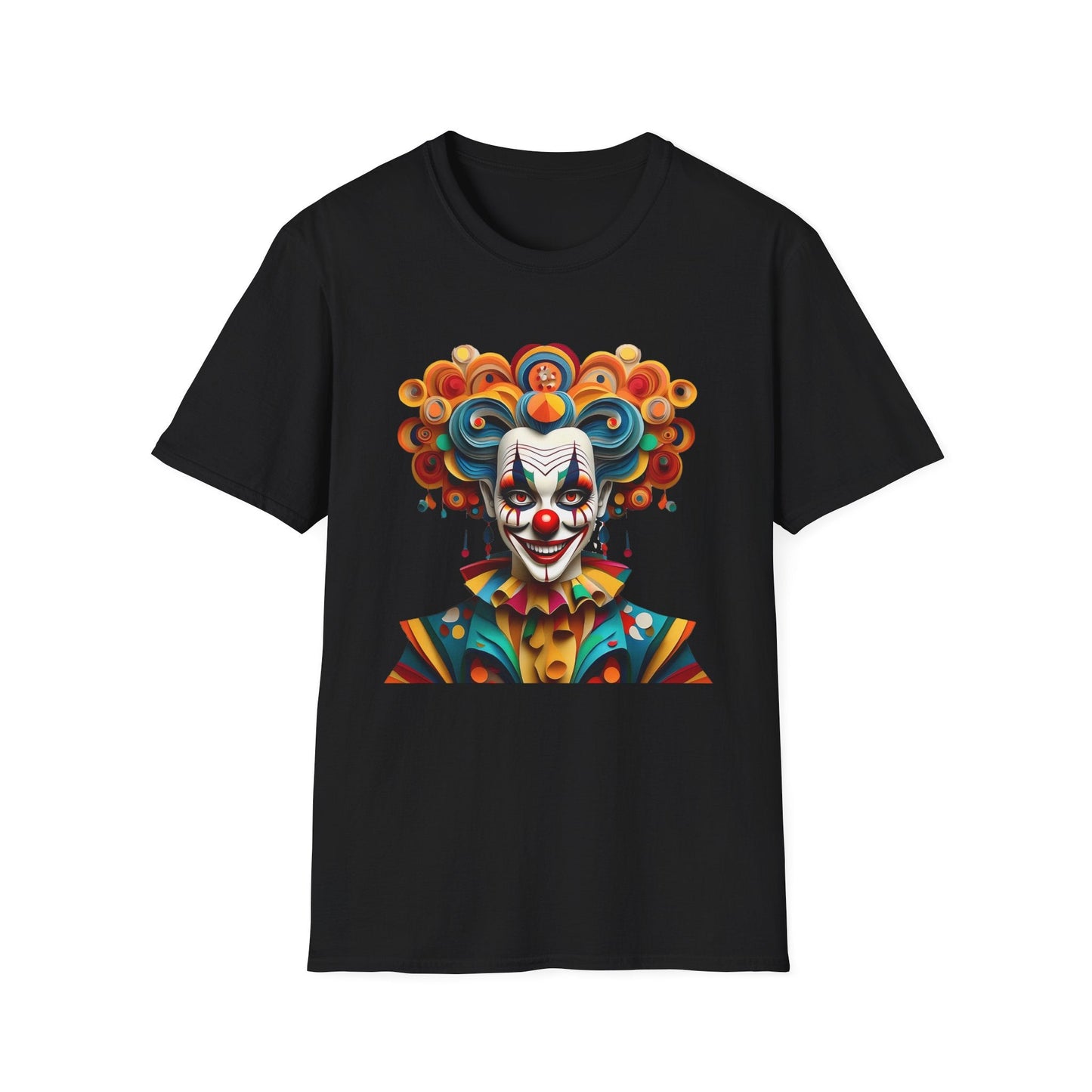 Unisex Clown T Shirt Funny Man Circus Shirt Softstyle Gildan 64000 Short Sleeve Tee
