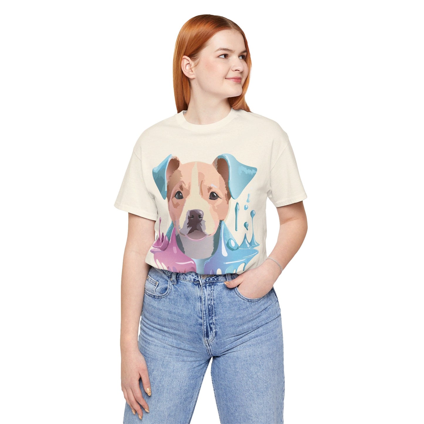 Dog Graphic T Shirt Unisex Jersey Short Sleeve Adelpha Vintage Art Tee Premium Comfort