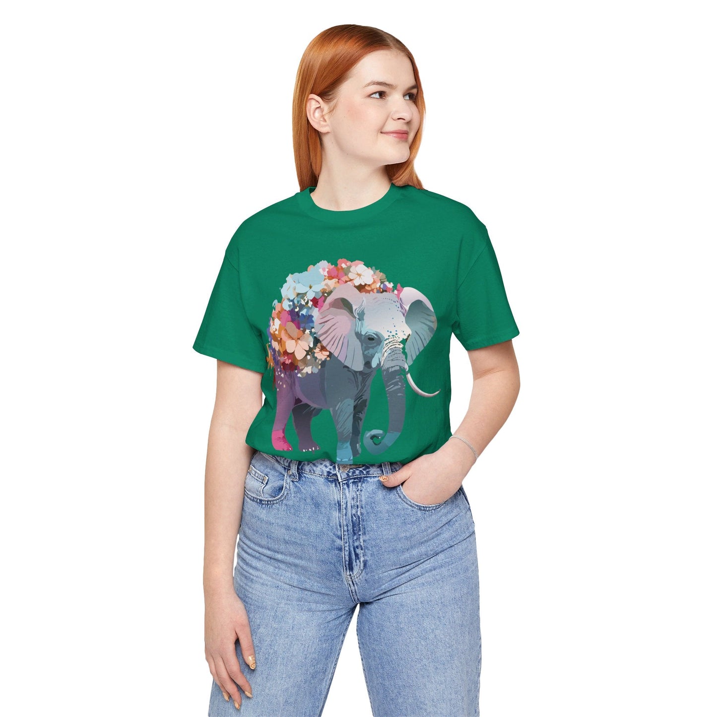 Elephant Graphic T Shirt Unisex Vintage Inspired Adelpha Artwork Short Sleeve Tee