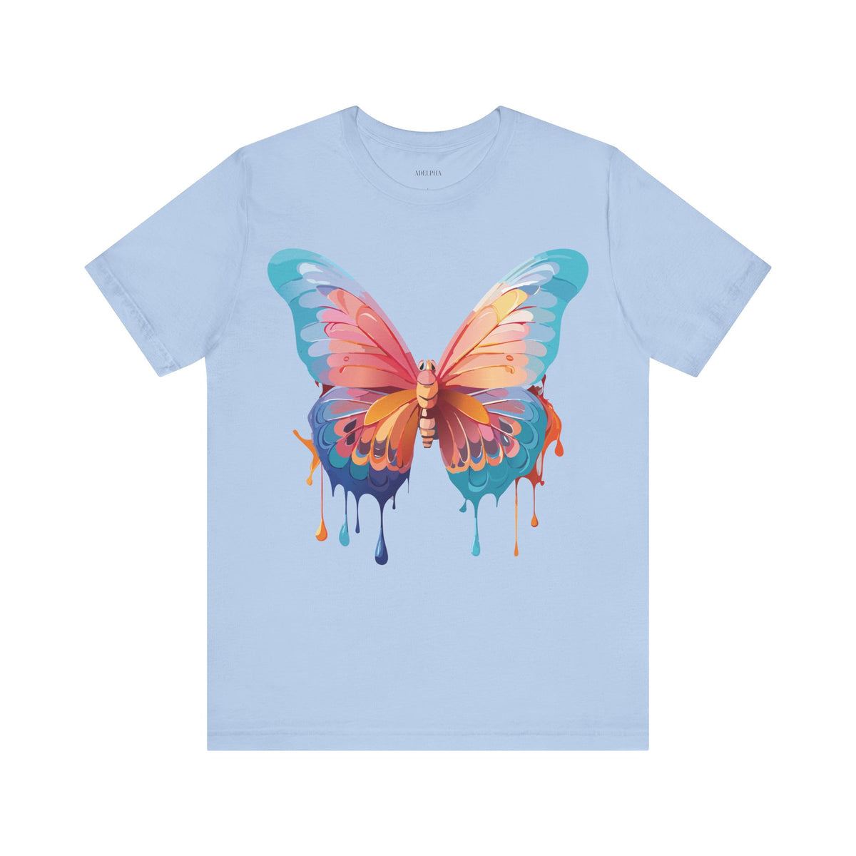 Butterfly Graphic Unisex Cotton Bella+Canvas Tee with Art Design n11