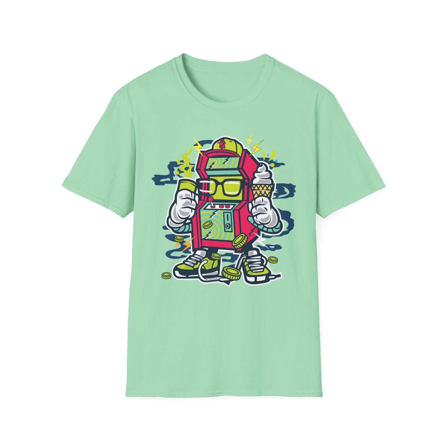 Cartoon T Shirt Animation Tee Funny Graphic Unisex Gildan Softstyle 64000 100 Percent Cotton