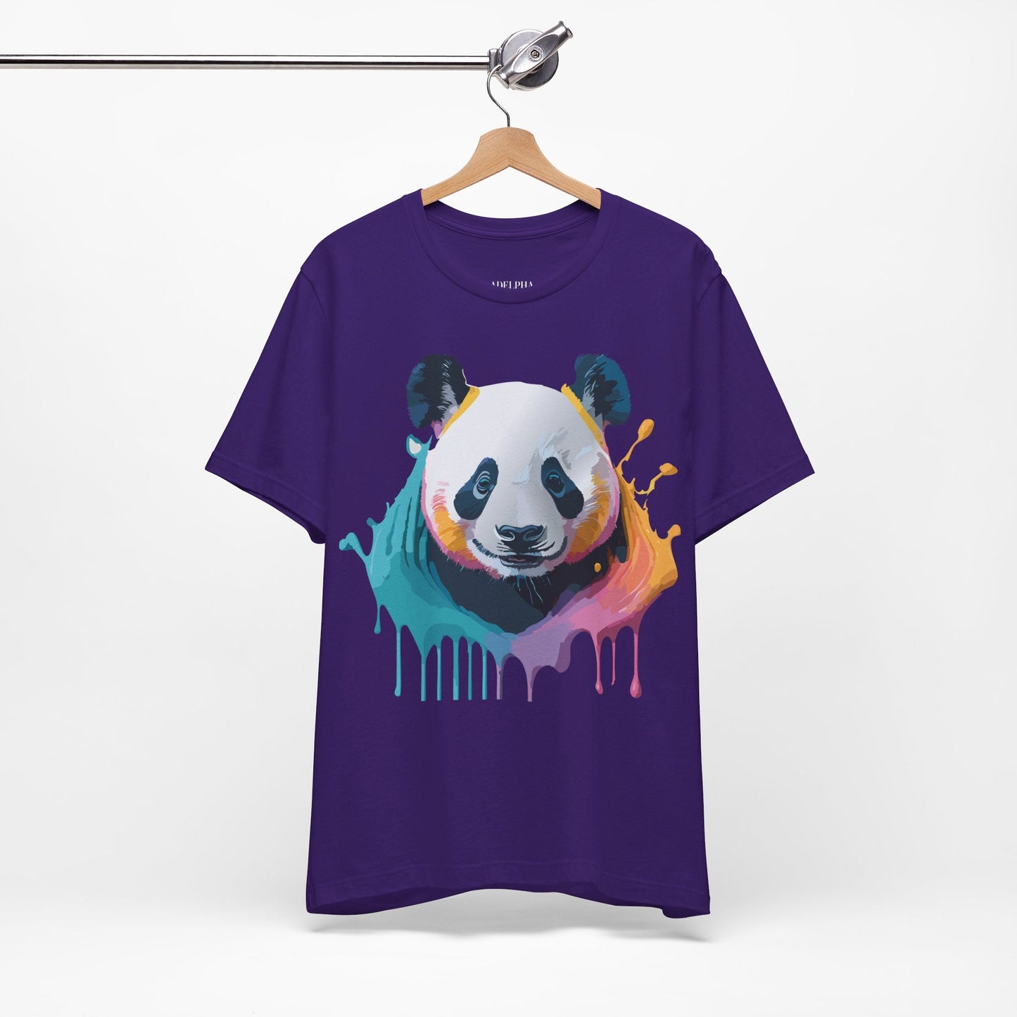 Panda Graphic T Shirt Unisex Jersey Short Sleeve Vintage Inspired Art Tee by Adelpha