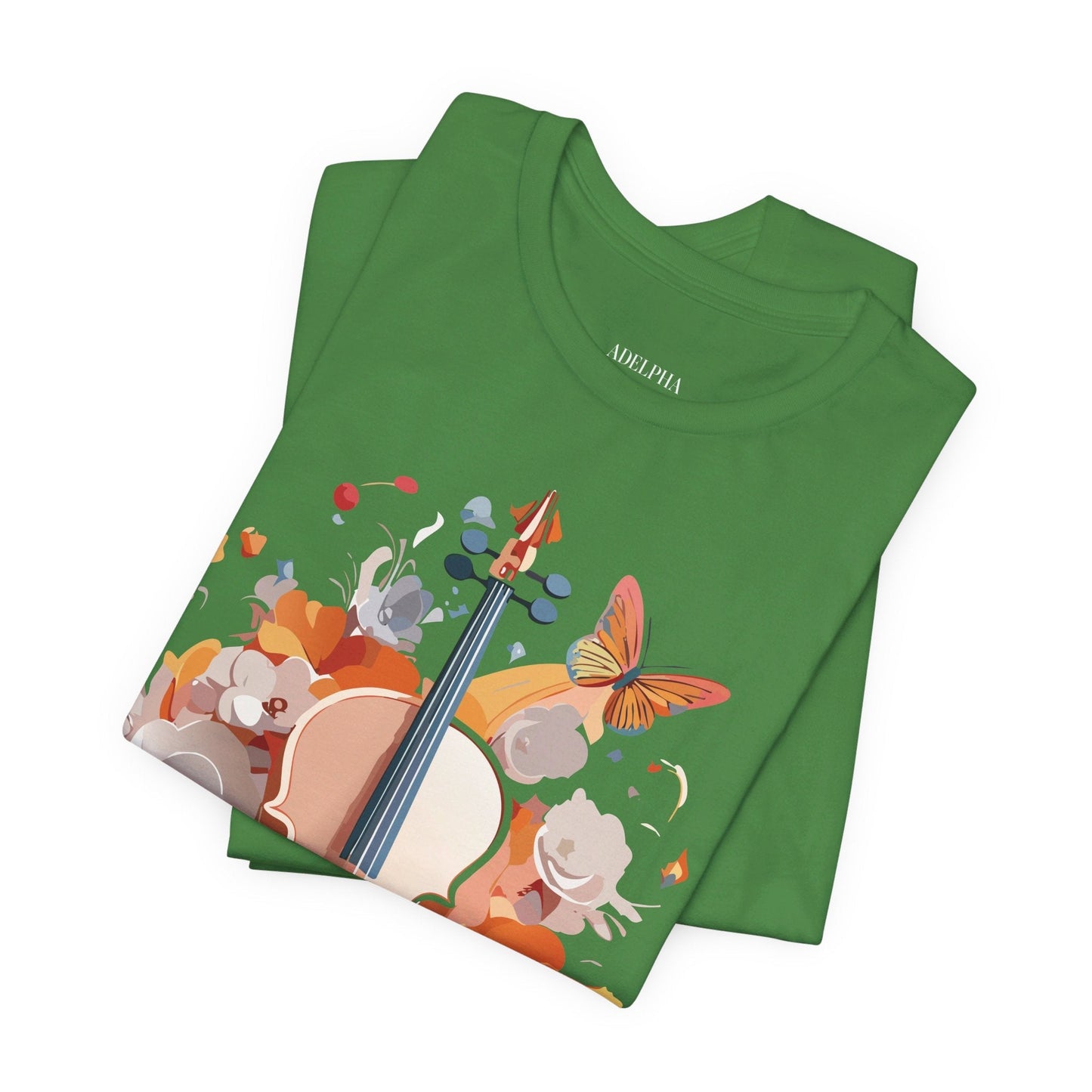 Music Graphic Unisex 100 Cotton Vintage Art with Musical Elements Tee 8