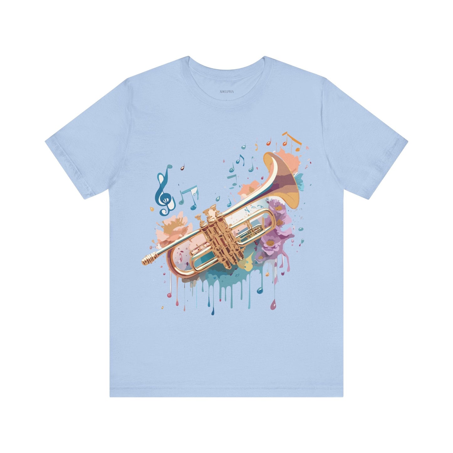 Music Graphic T Shirt Unisex Vintage Inspired Art Tee Adelpha Short Sleeve Design