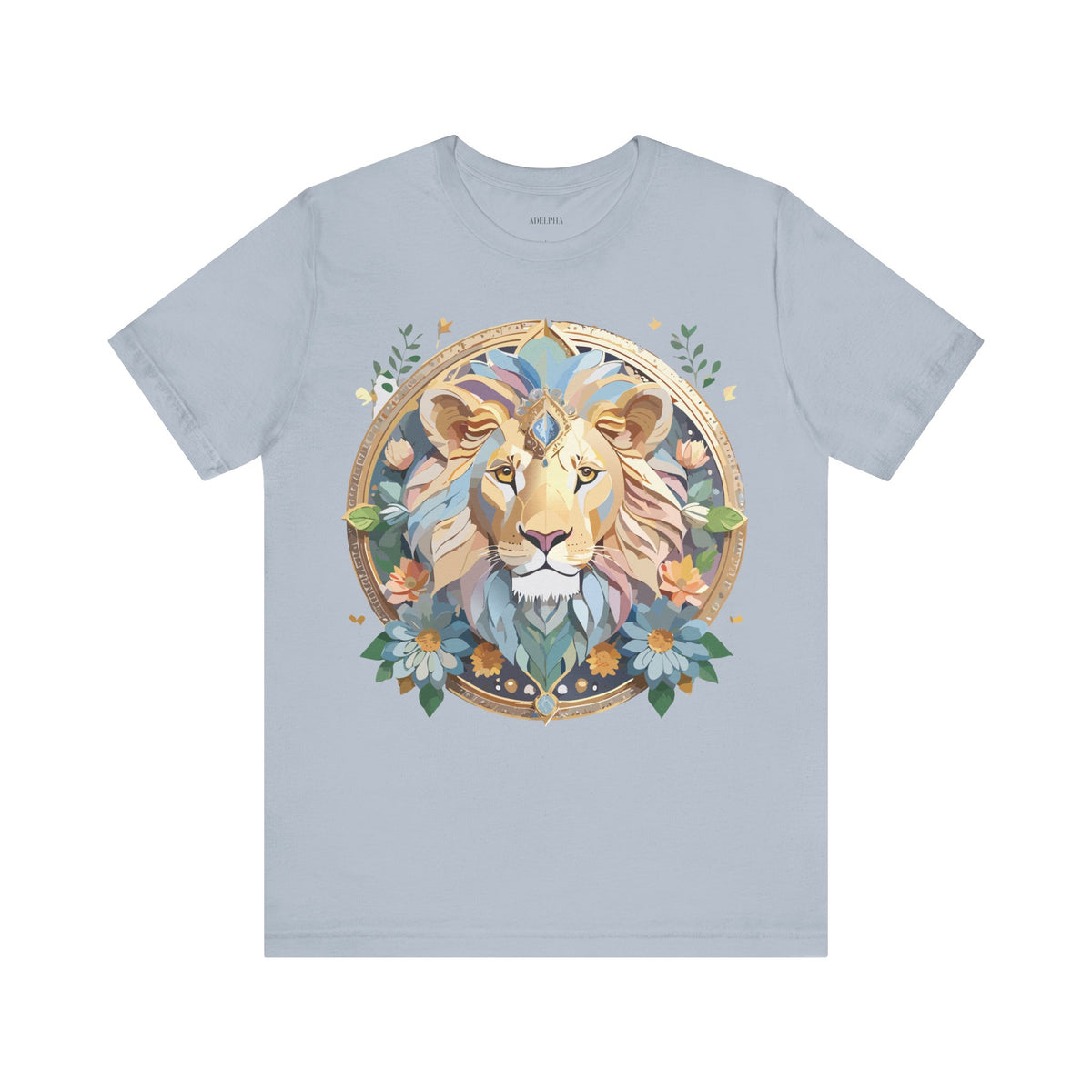 Medallion Graphic Unisex Cotton Bella+Canvas Tee with Art Design d34