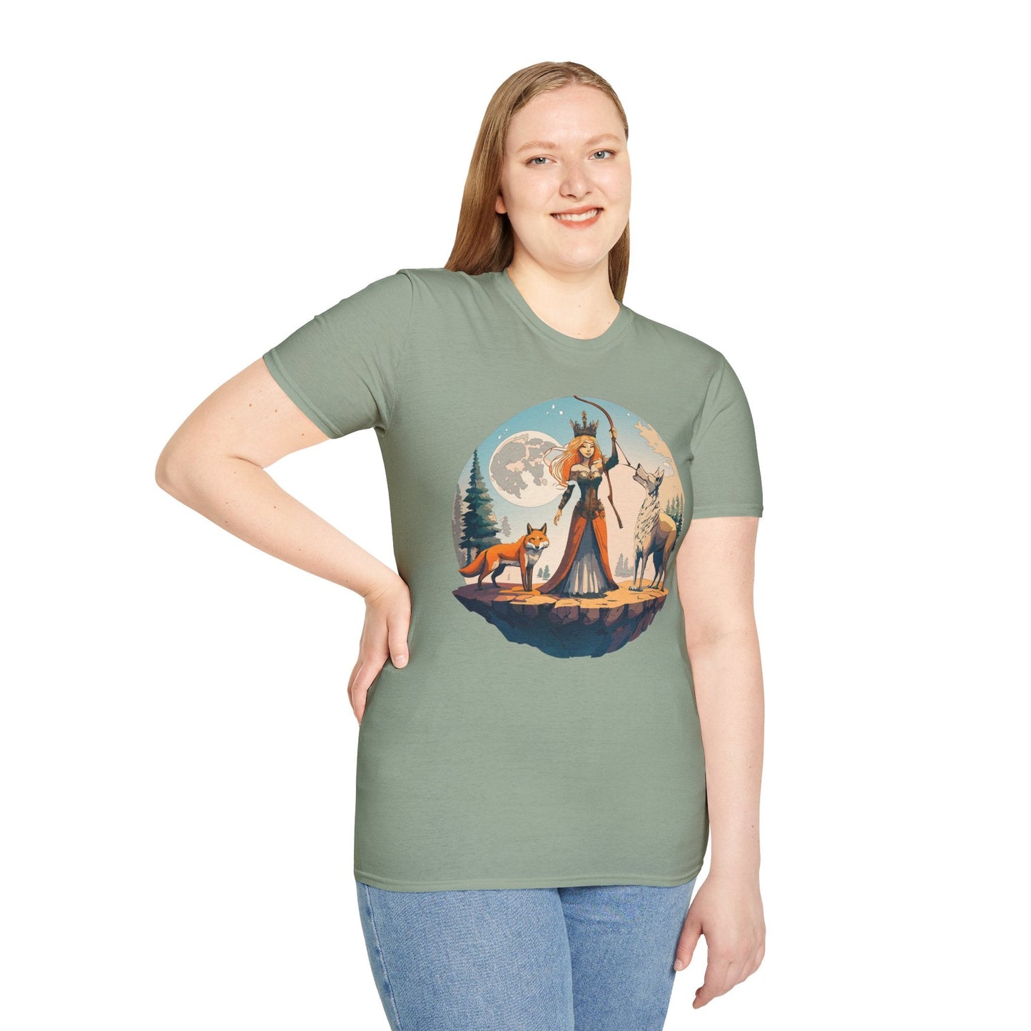 Womens Graphic T Shirts Art Design Shirt Softstyle Gildan 64000 Unisex Tee Ring Spun Cotton