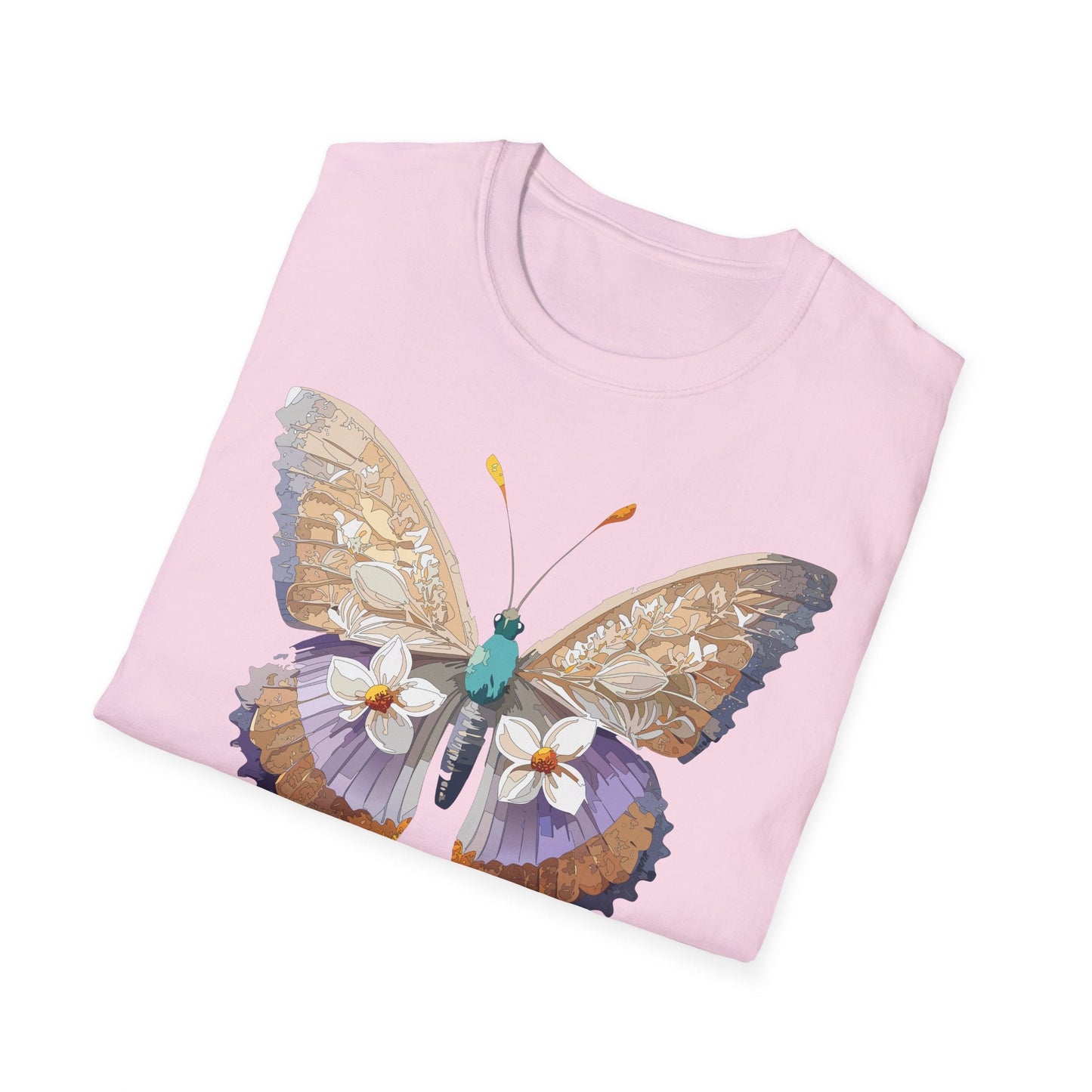 Butterfly Shirt Unisex T Shirt With Monarch Design Softstyle Gildan 64000 100 Percent Cotton Tee