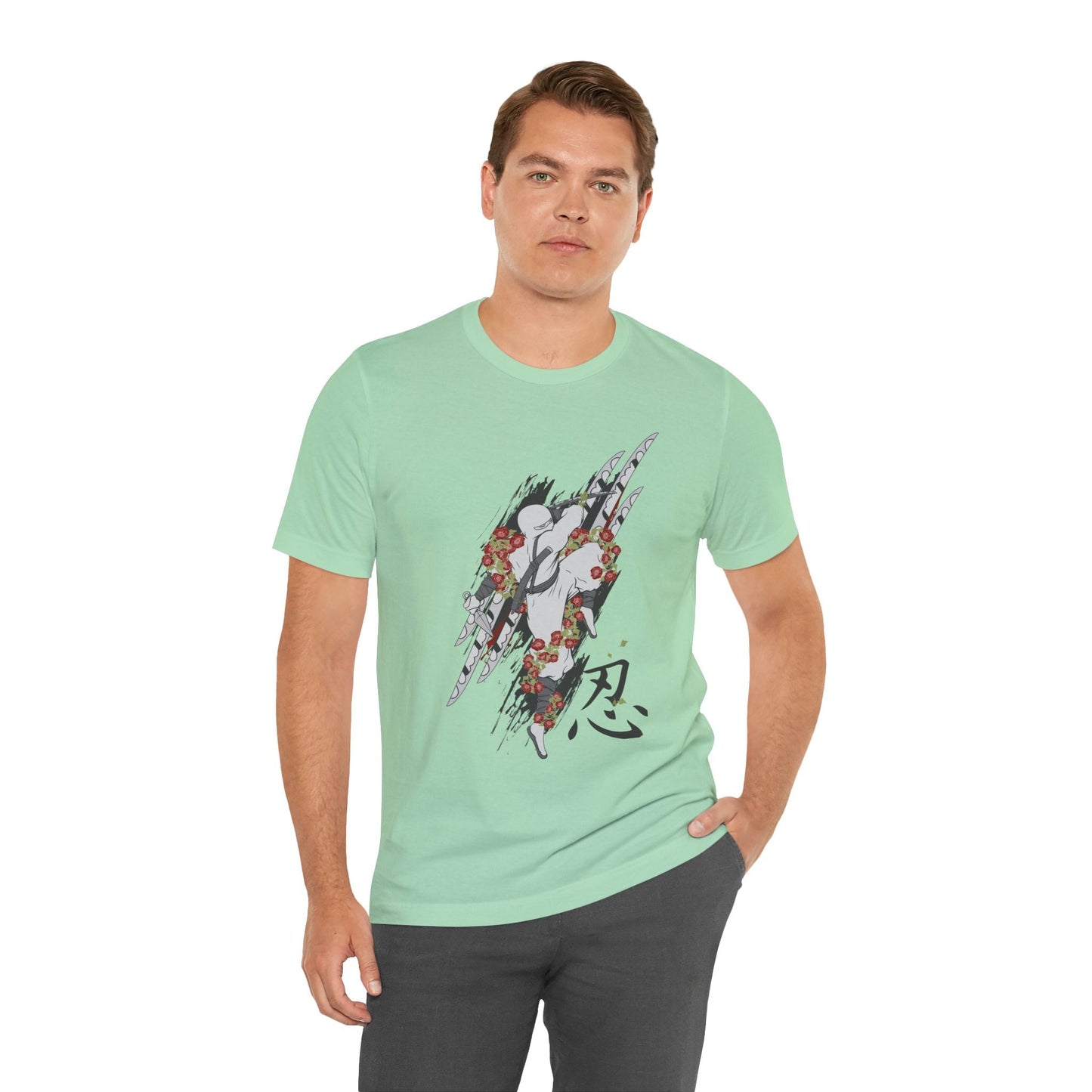 Ninja Samurai Artwork Graphic Unisex Cotton T-Shirt r5