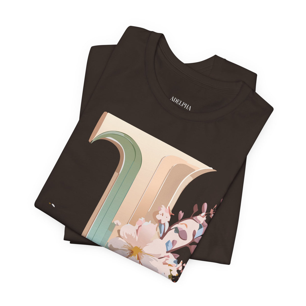 Letter J Graphic Unisex Cotton Bella+Canvas Tee with Art Letter Design