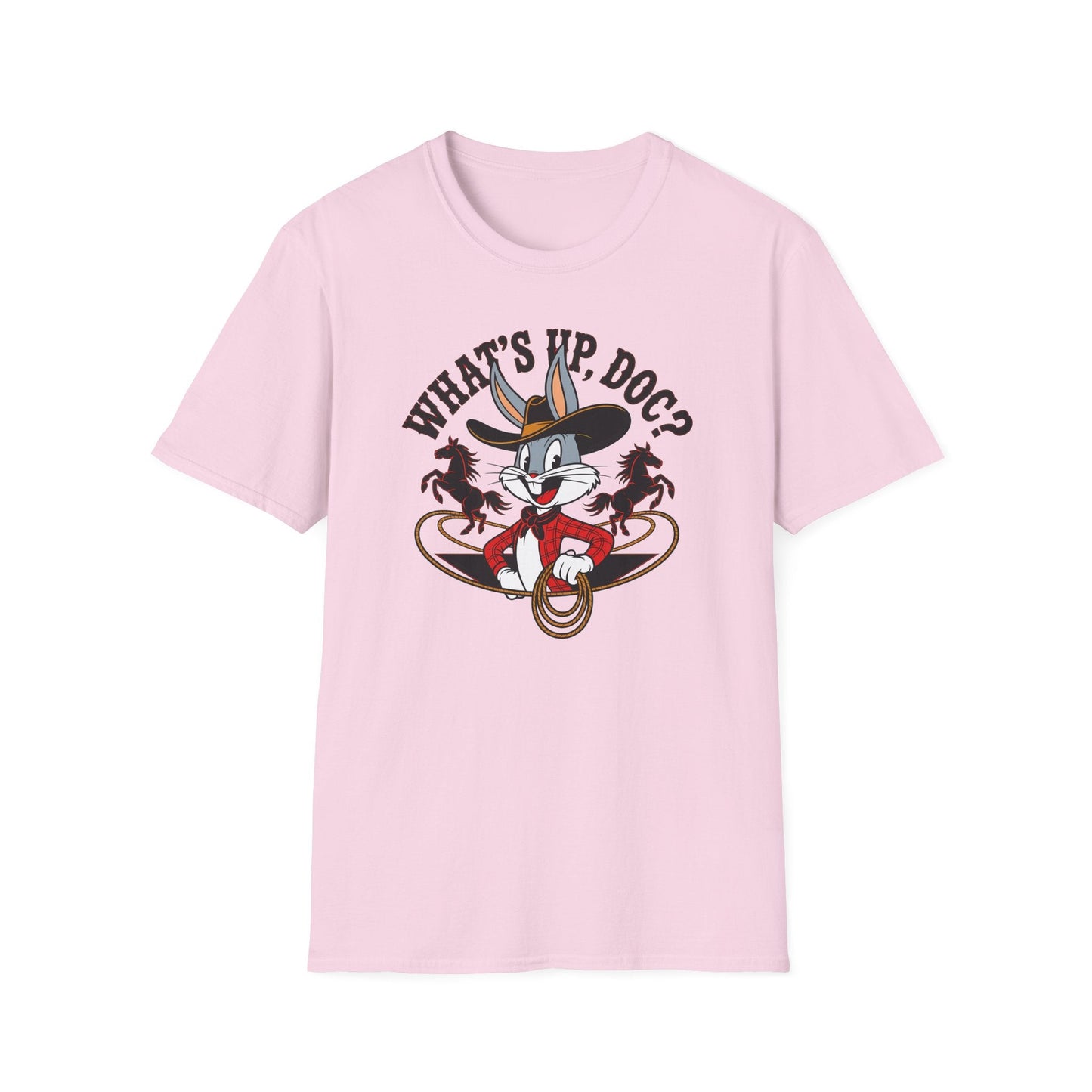 Bugs Bunny Shirt Unisex Cartoon T Shirt With Animation Design Softstyle Gildan 64000