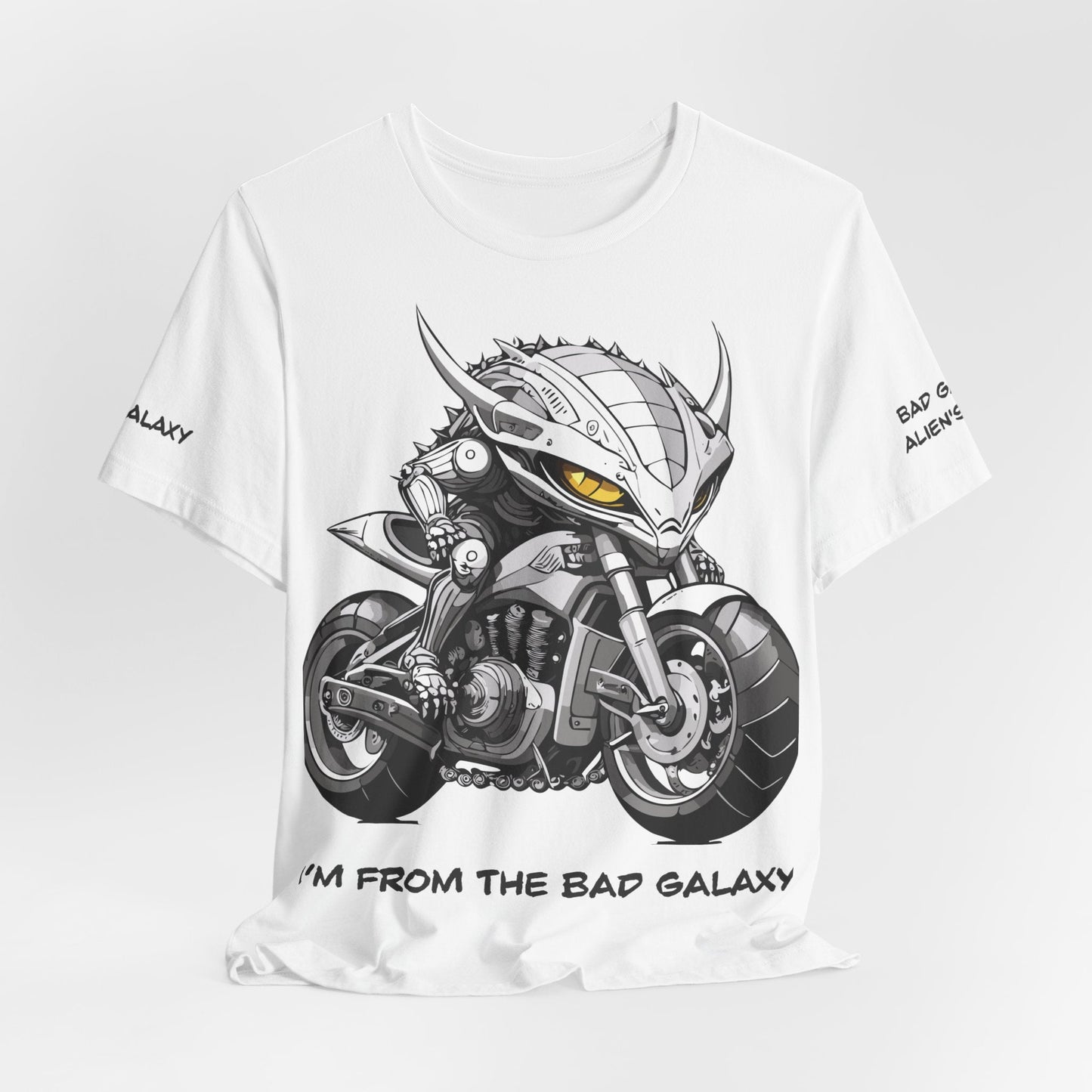 Alien Tee Shirt By Bad Galaxy 100 Cotton Eco Friendly Inks Designed In USA Made To Order