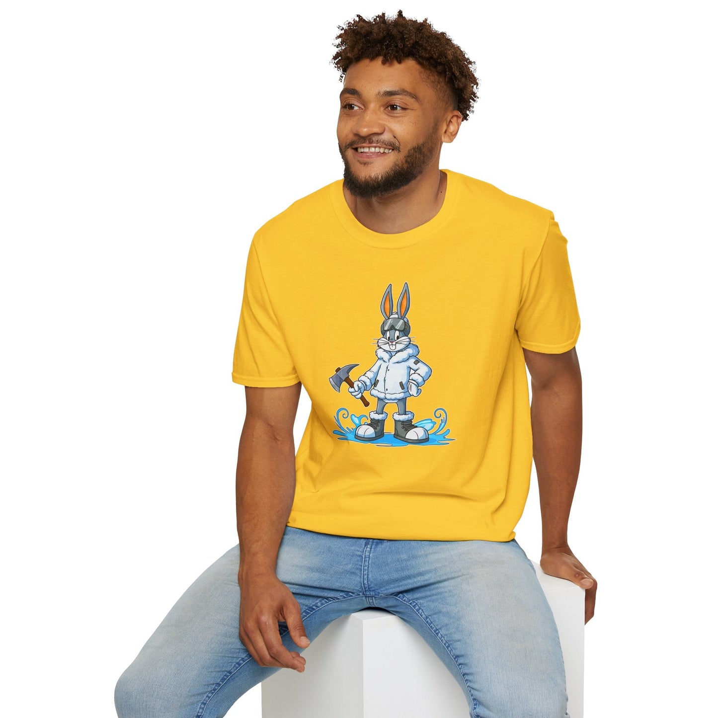 Bugs Bunny T Shirt Unisex Cartoon Animation Graphic Tee Softstyle Short Sleeve By Gildan 64000