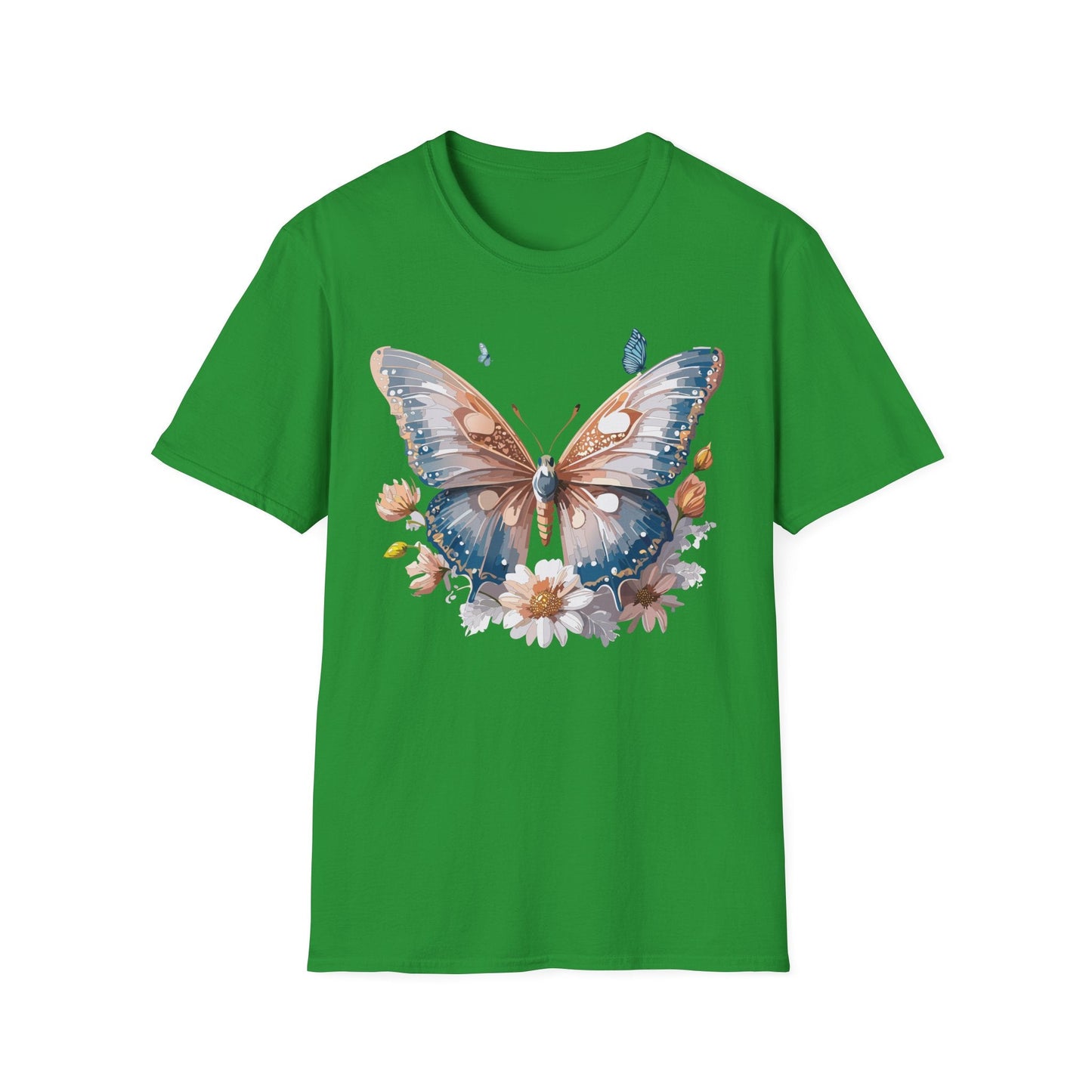 Butterfly Shirt Unisex Monarch Design Gildan 64000 Ring Spun Cotton Softstyle Tee For Comfort
