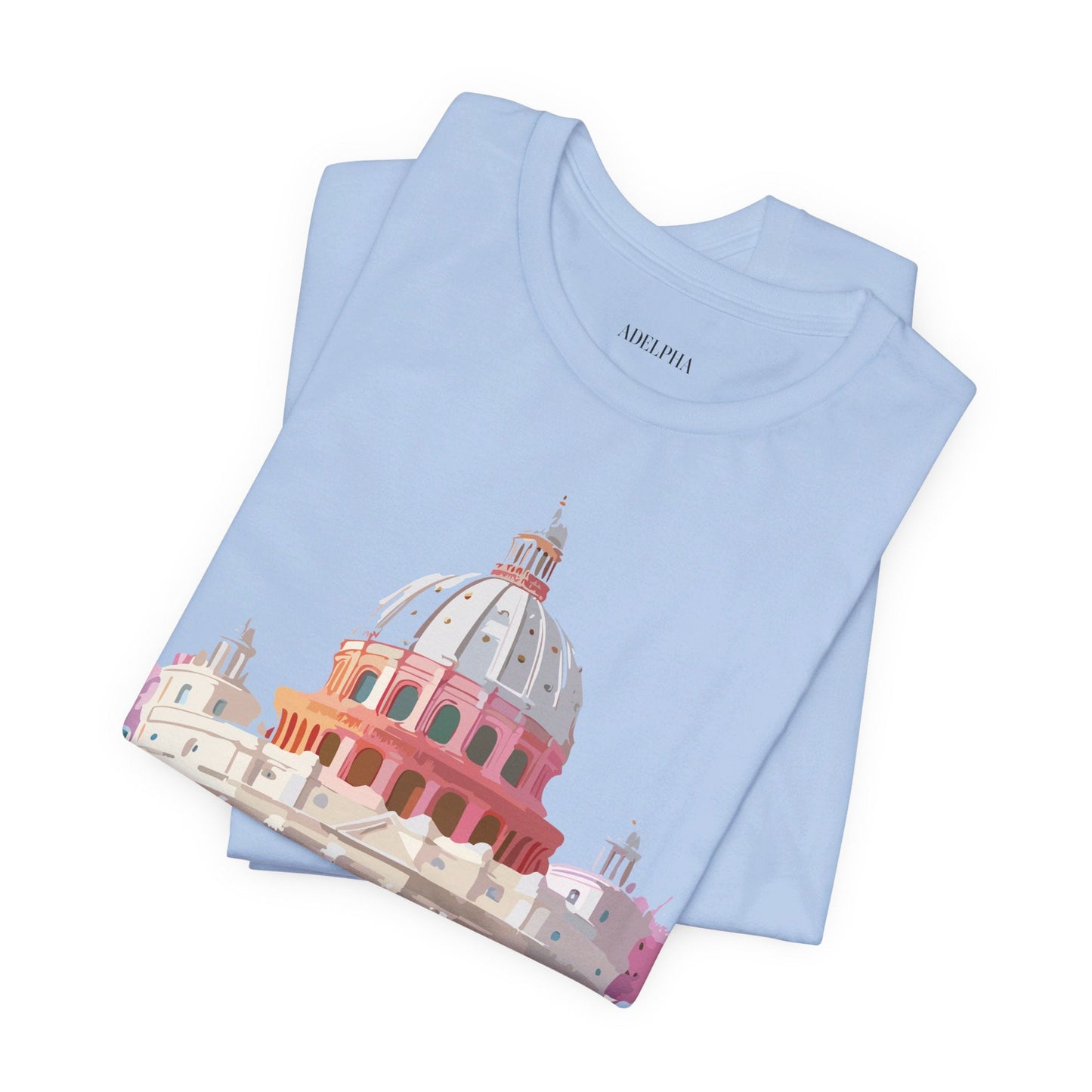 Adelpha Rome Tourist Shirt Unisex Graphic Tee With Vintage Art Design Comfortable Fit