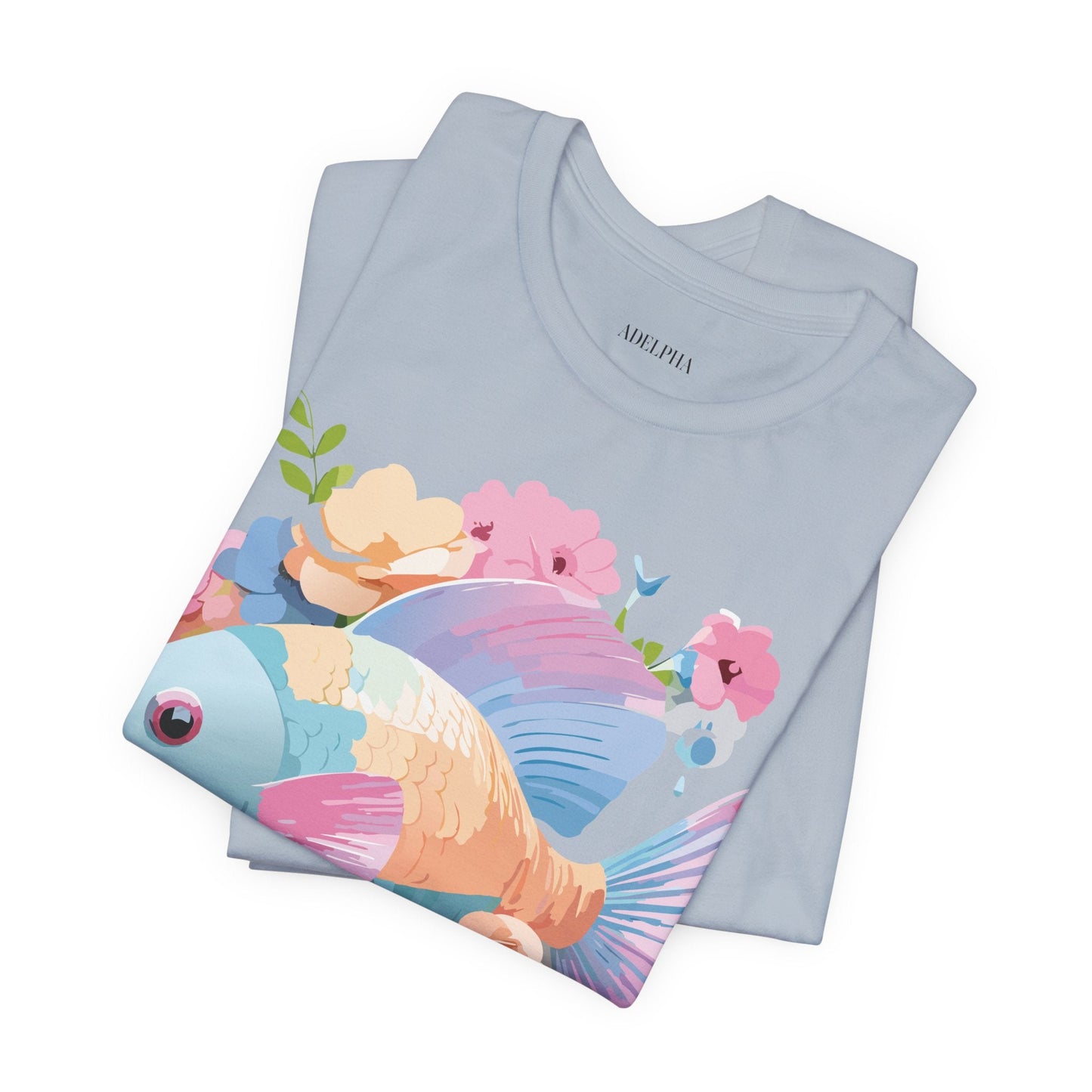 Fish Graphic Unisex 100 Cotton Vintage Artwork Tee 1