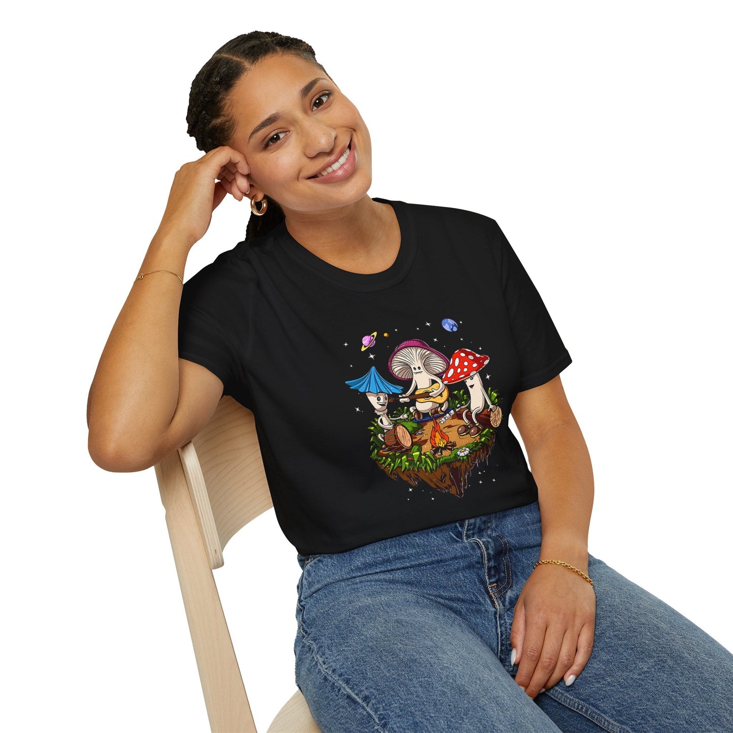 Mashroom Tee Shirt Unisex Funny Mashroom Design Gildan Softstyle 64000 Tee Softstyle Comfort