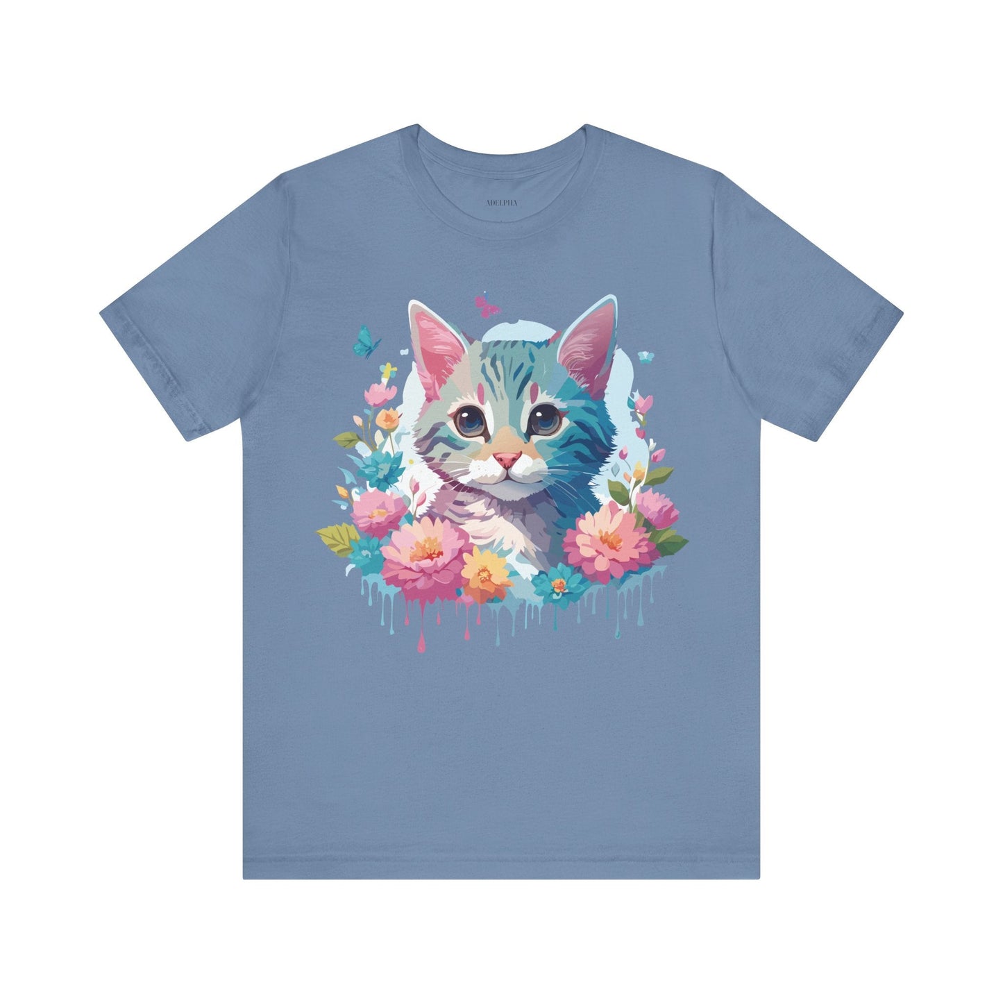 Cat Graphic Tee Unisex Jersey Short Sleeve Shirt Adelpha Art Design
