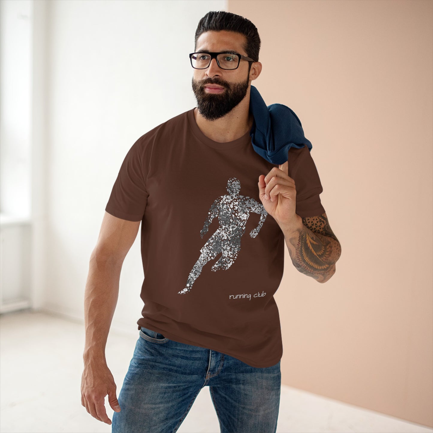 Staple Tee für Herren mit Sport-Print