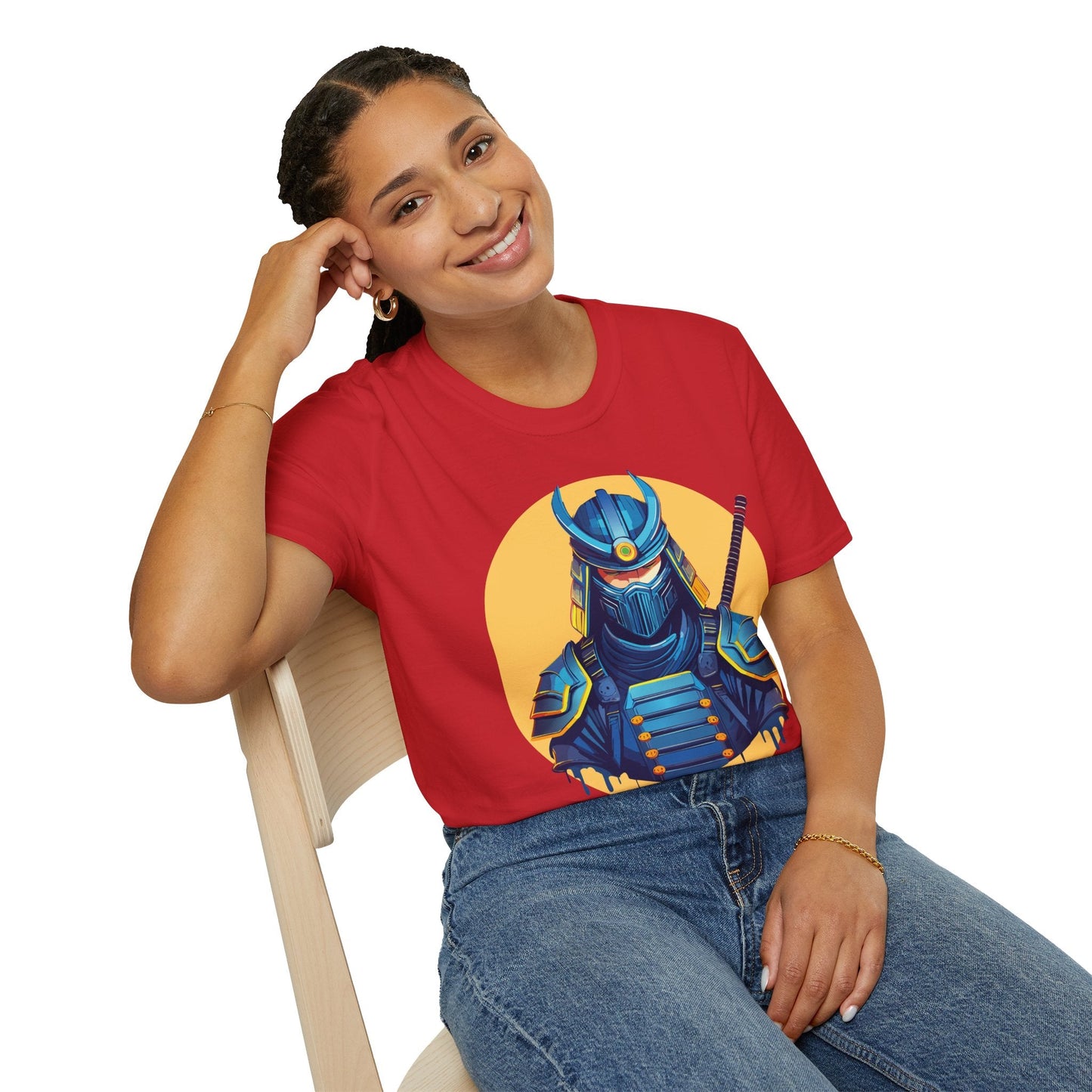 Samurai Shirt Unisex Softstyle T Shirt 100 Percent Ring Spun Cotton Tee For Everyday Comfort