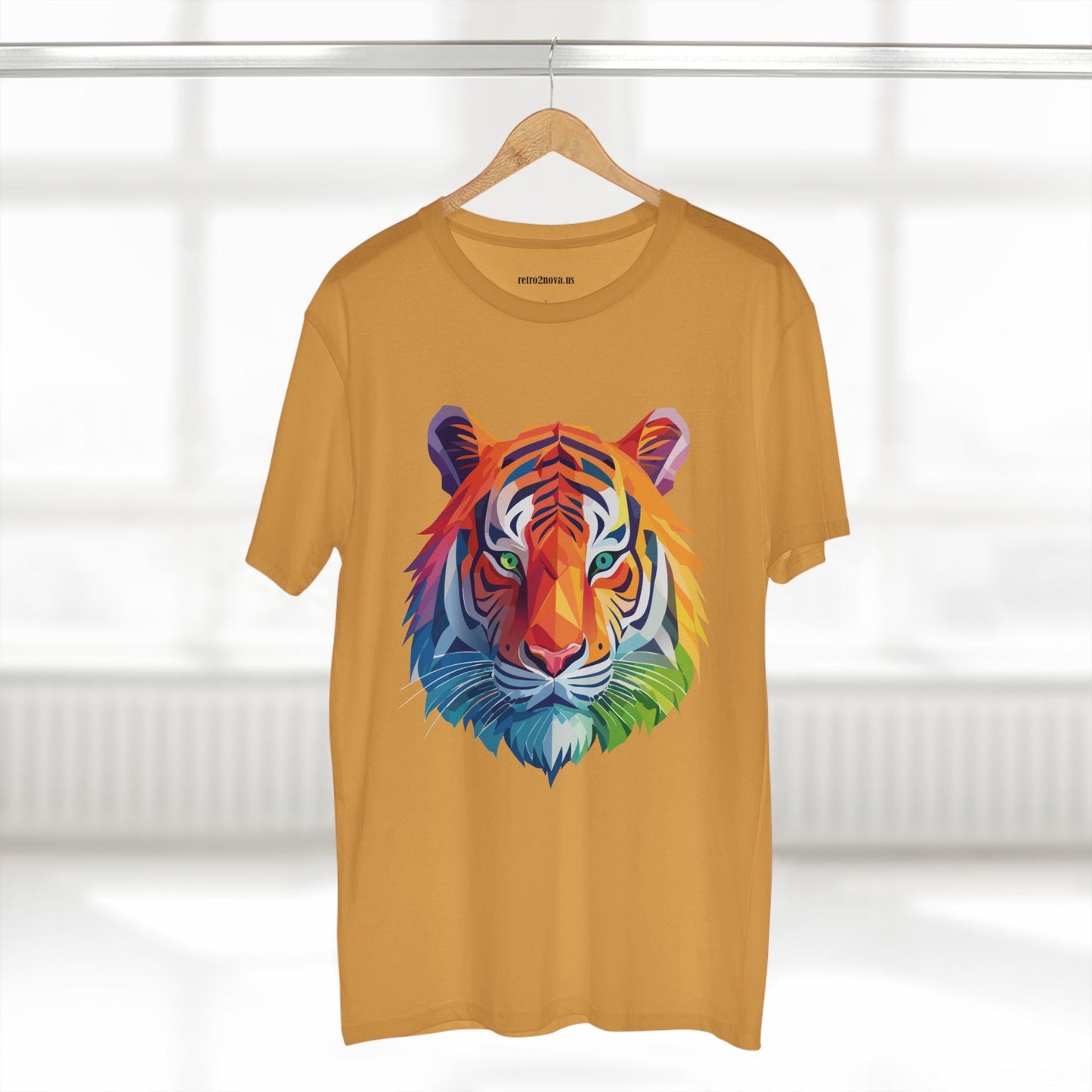 Tiger Animal Shirt Unisex Premium Cotton Tee With Original Art Design Retro2Nova Art Collection Exclusive Art Print