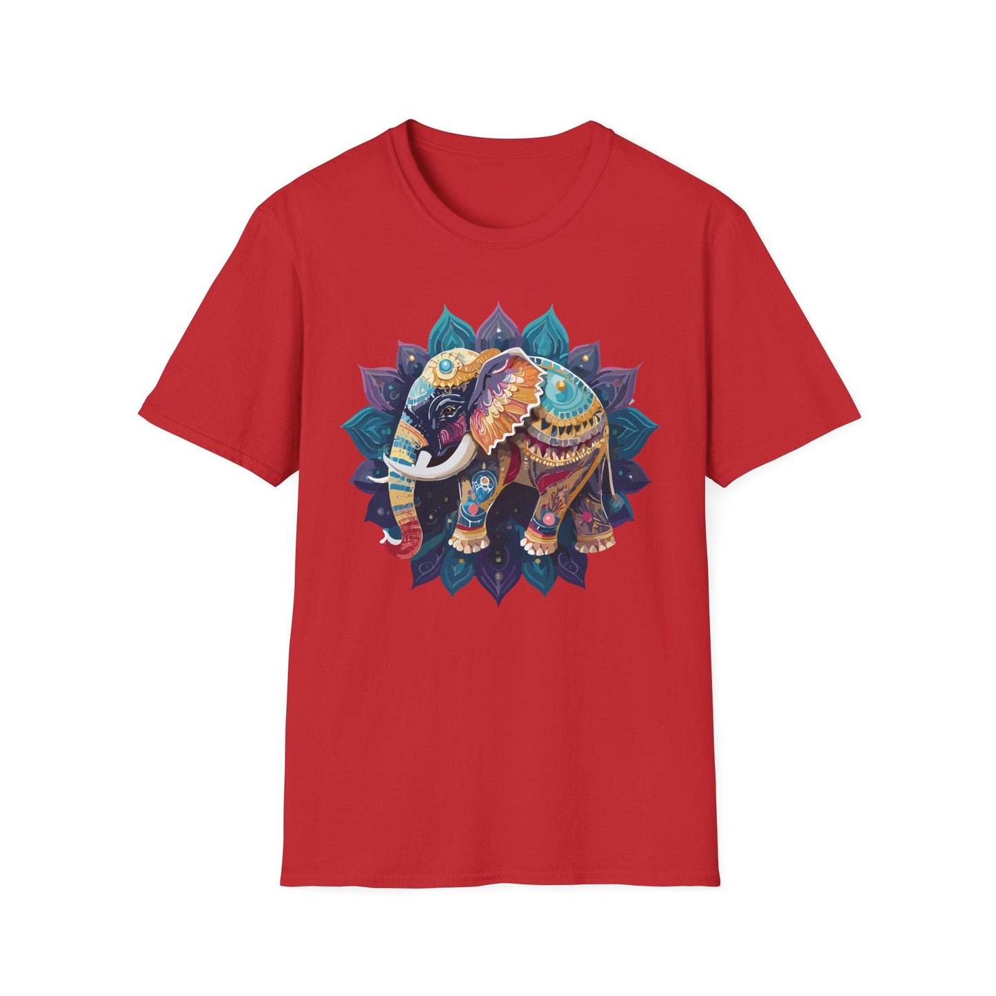 Elephant T Shirt Unisex Softstyle Cotton Tee Gildan 64000 Comfortable Everyday Wear