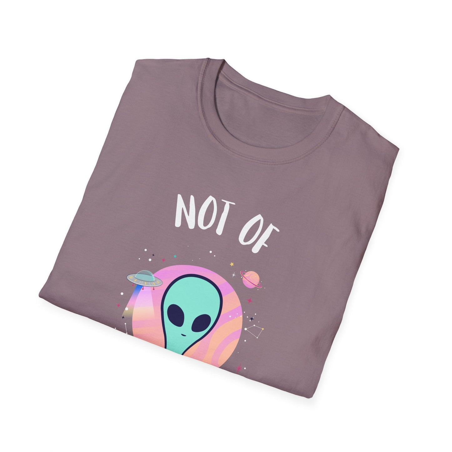 Alien Graphic TShirt  Not Of This World Cute Pastel UFO Tee