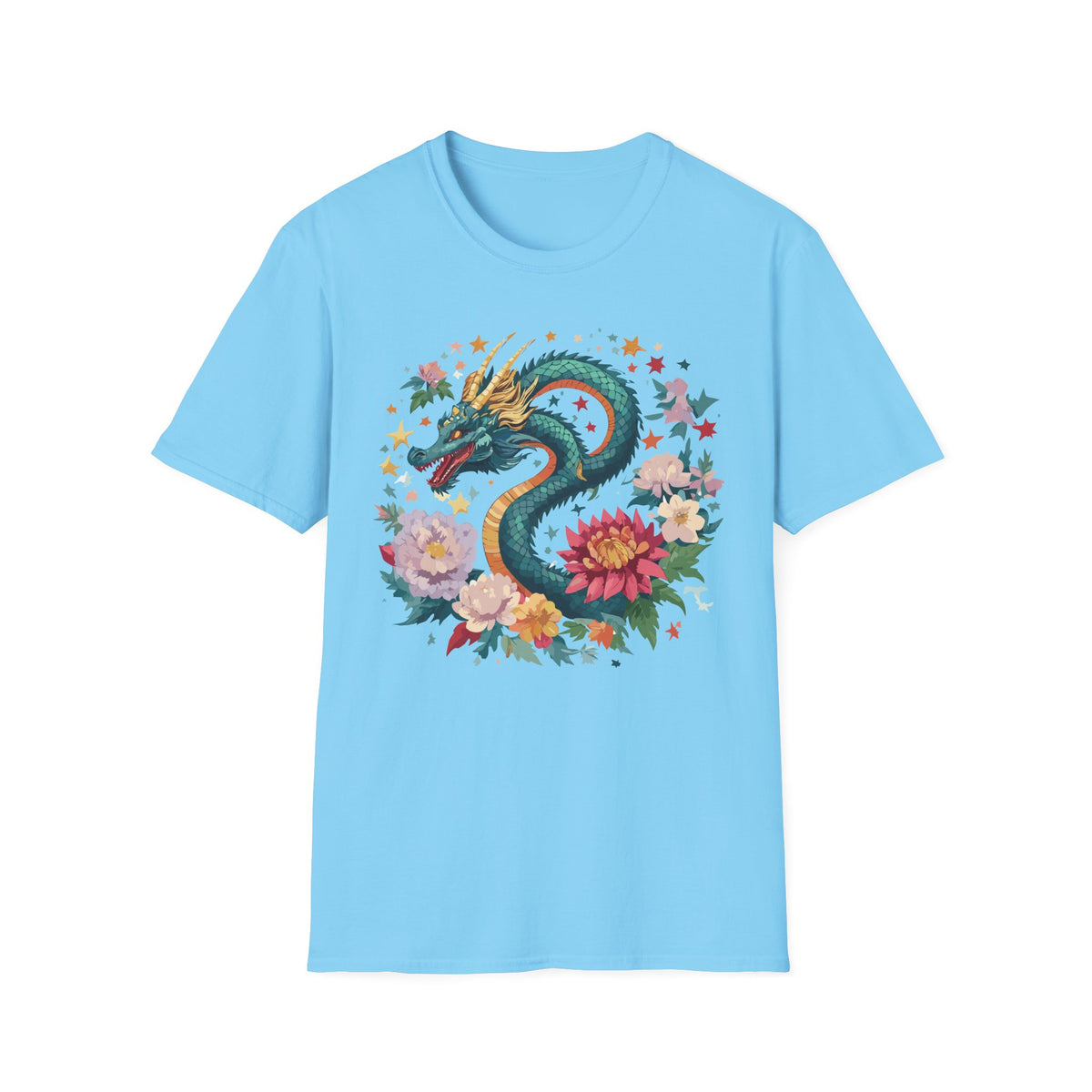 Dragon Graphic Tee Gildan Unisex 100 Cotton Tee Shirt with Animal a39