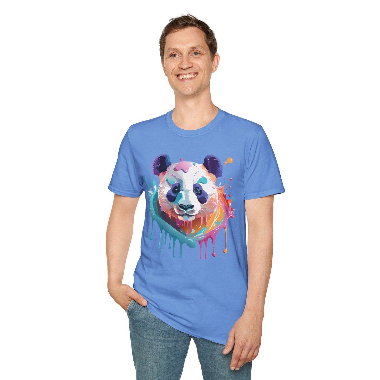 Panda Shirt T Shirt Softstyle 64000 Gildan 100 Percent Ring Spun Cotton Comfortable Animal Tee