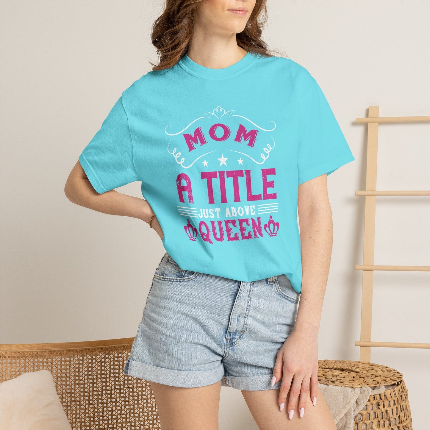 Mom T-shirt Mother Day Mama Tee Unisex Comfort Colors Garment-Dyed Cotton h78