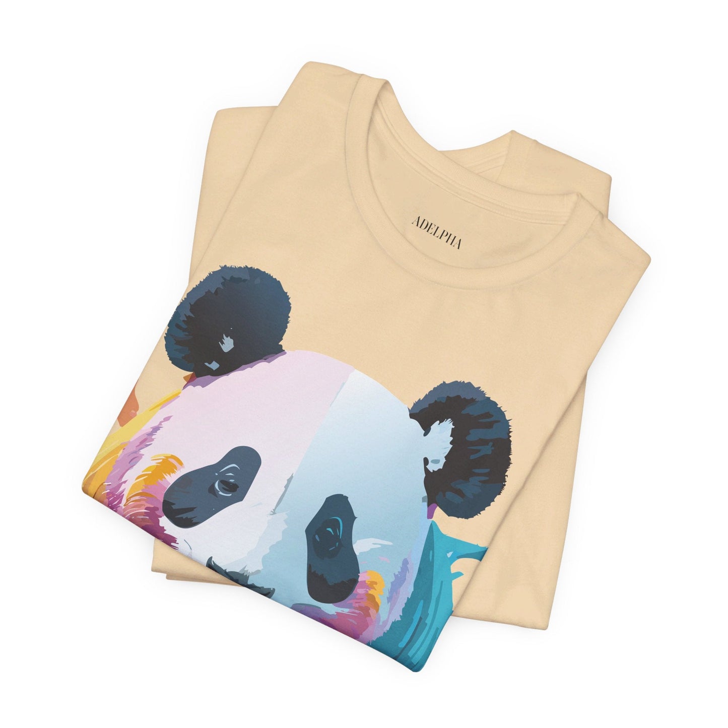 Panda Shirt Unisex Graphic Tee Vintage Inspired Artwork By Adelpha Jersey Short Sleeve