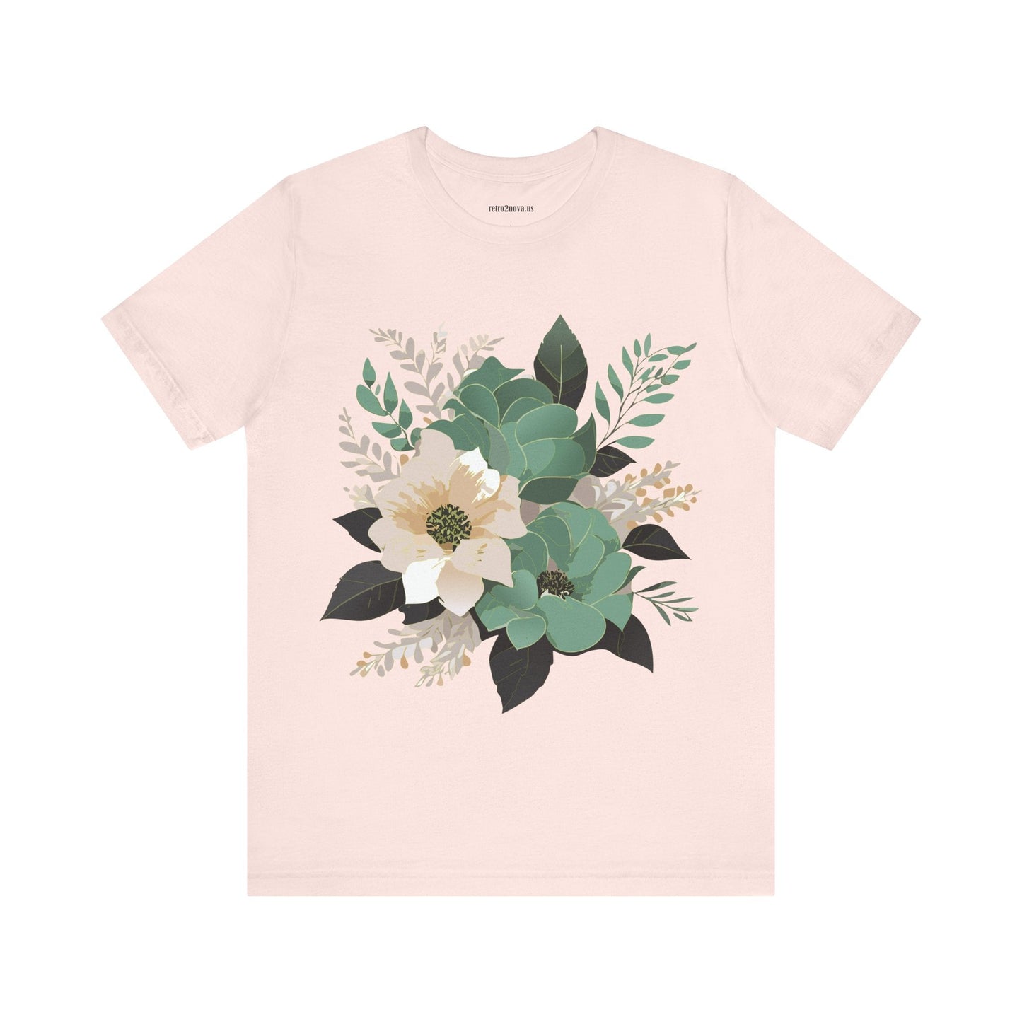 Flowers Shirt Floral Shirt Unisex Jersey Short Sleeve Tee From Flowers Collection Retro2Nova