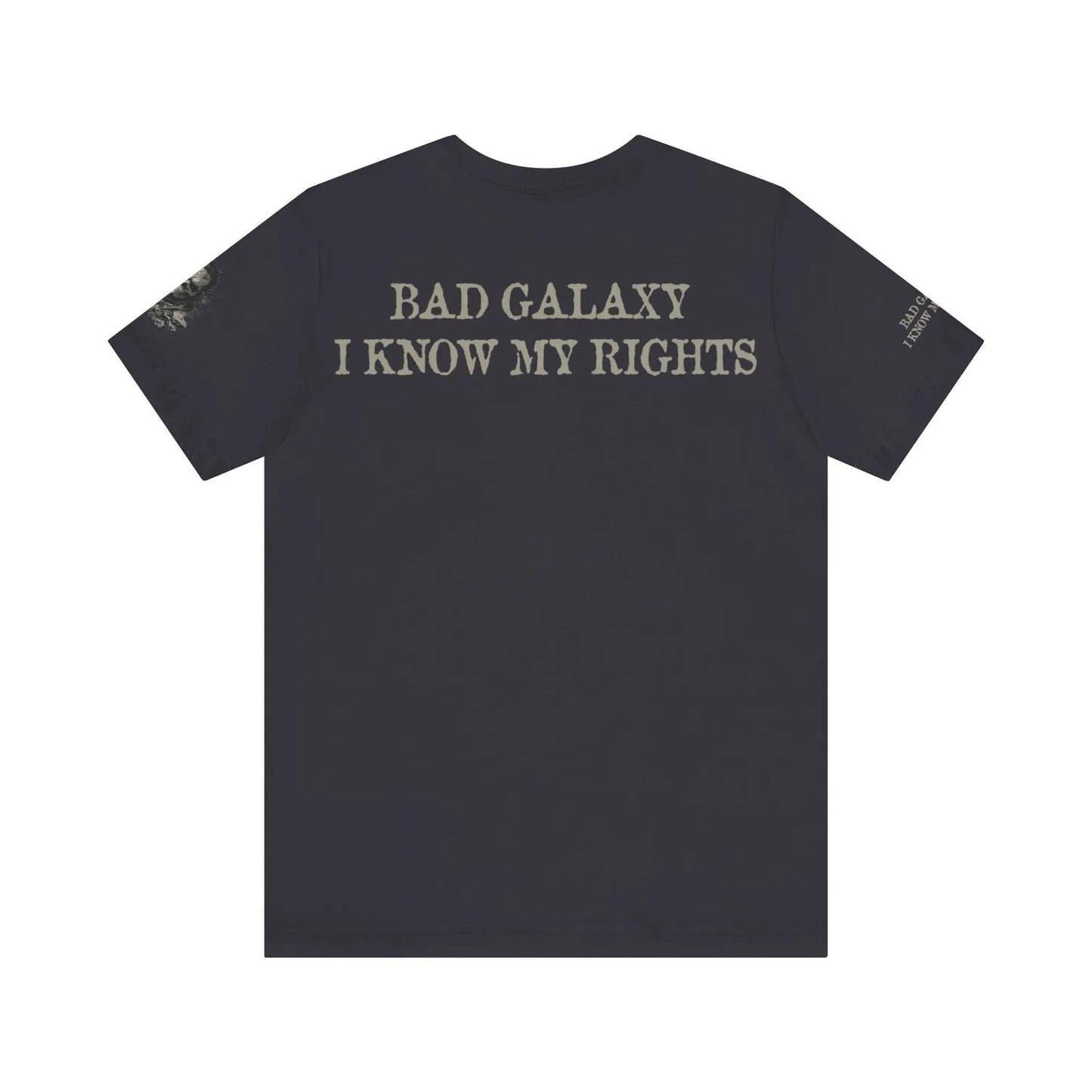 Bad Galaxy Skull T Shirt Made In USA 100 Percent Cotton Eco Friendly Inks Durable Stitching