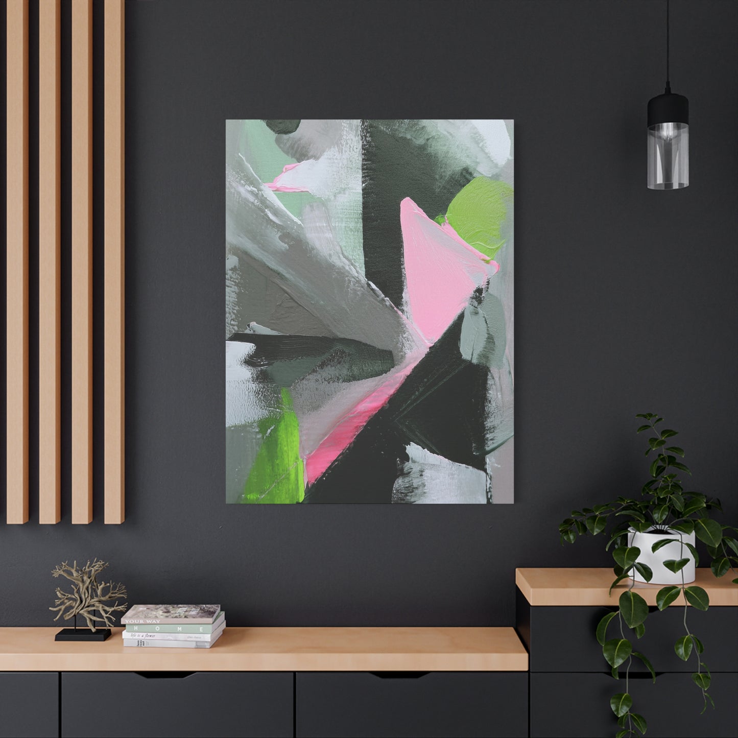 Abstract Geometric Painting Print Canvas 20x24,20x30,24x30 24x32,24x36,30x40 32x48,36x48,40x60 Pine-Wood Inner Frame ABS-41