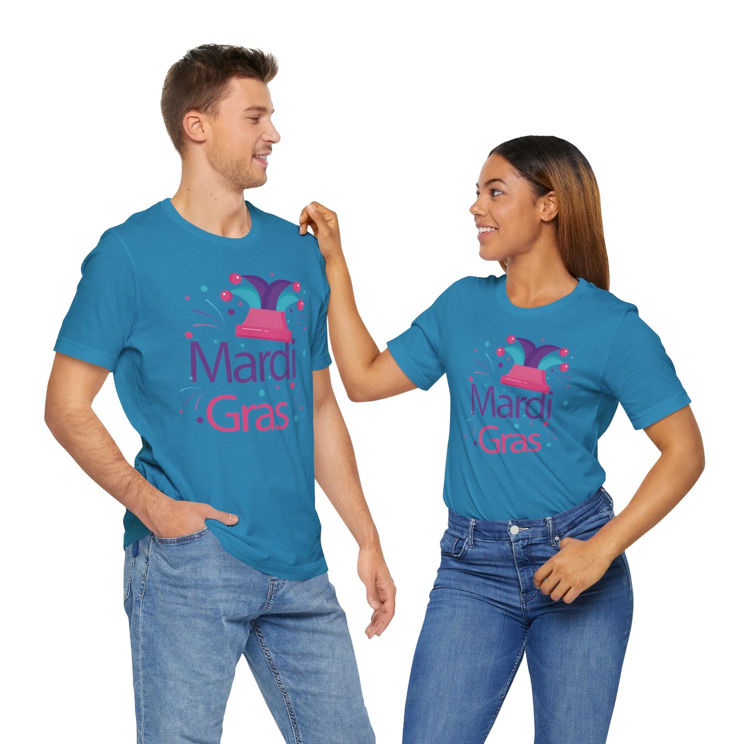 Tee-shirt en coton unisexe pour Mardi Gras