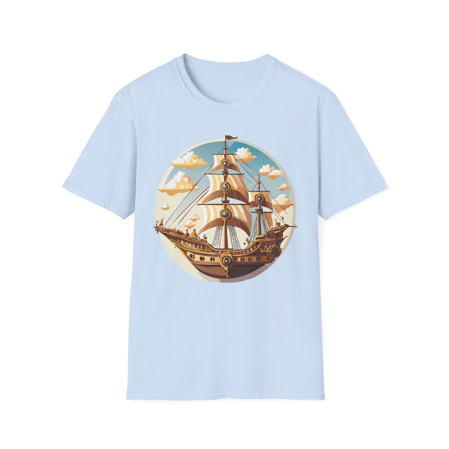 Ship T Shirt Frigate T Shirt Vessel Tee Gildan Softstyle 64000 Unisex Cotton Comfort