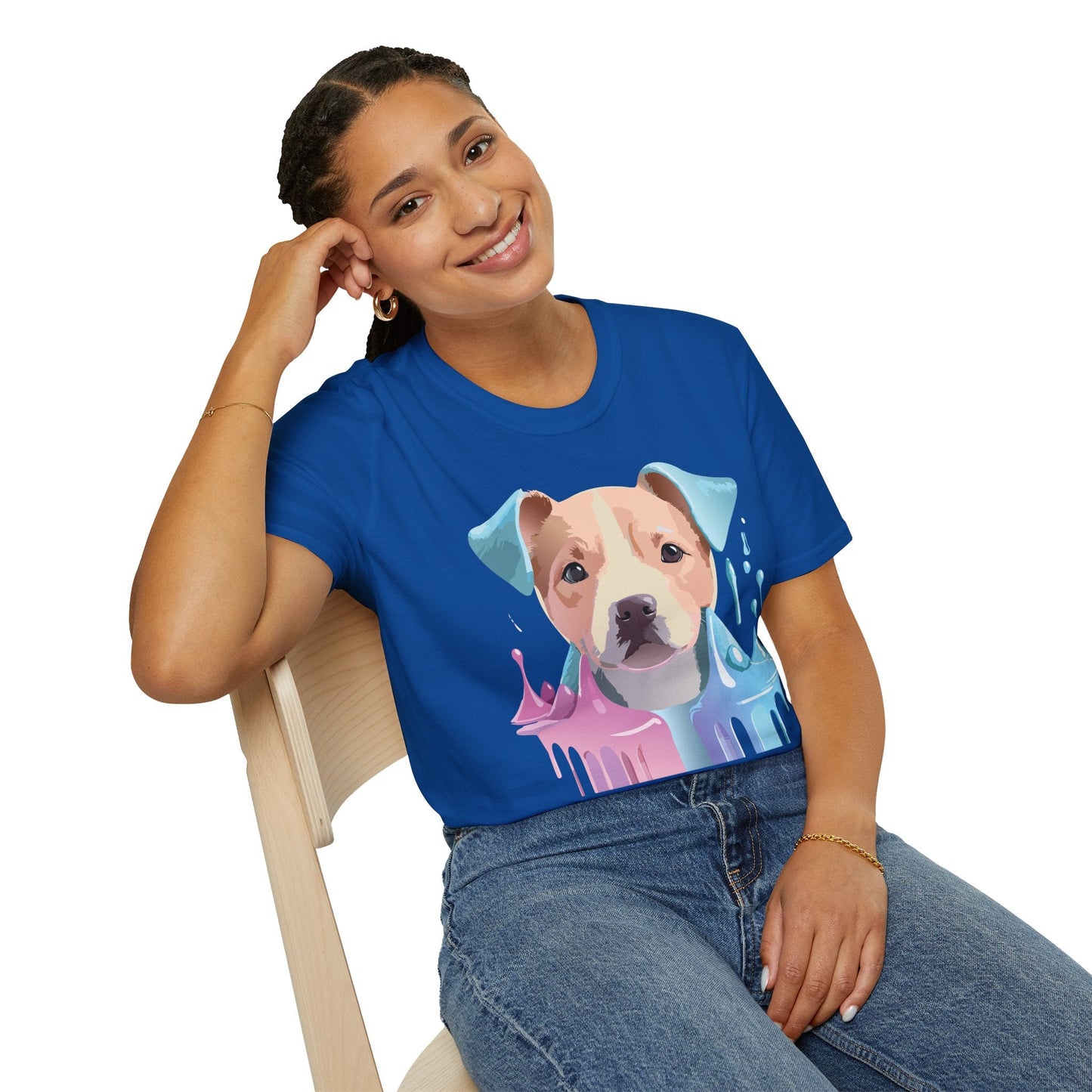 Dog Shirt Unisex Animal Tee Softstyle Gildan 64000 Cotton Tee