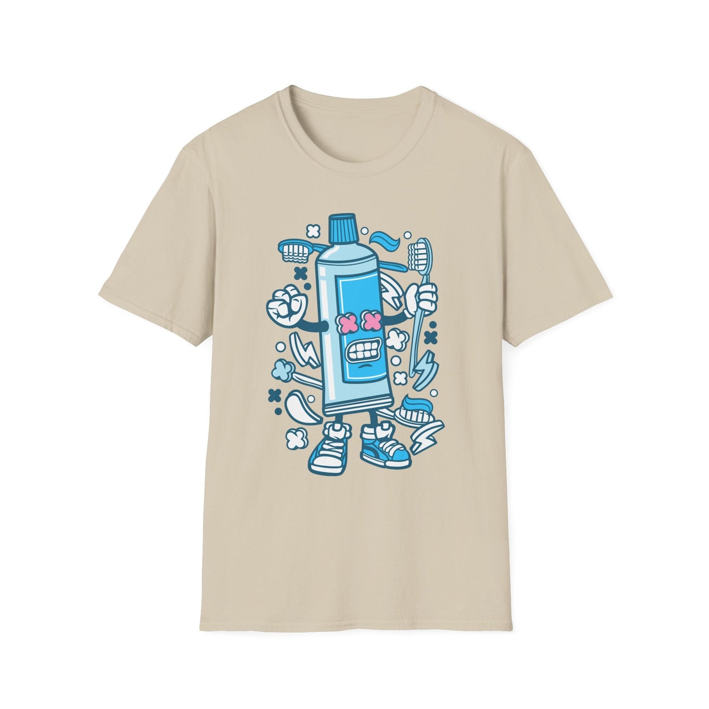 Cartoon Animation T Shirt Unisex Gildan Softstyle 64000 Tee With Fun Art Design Artwork