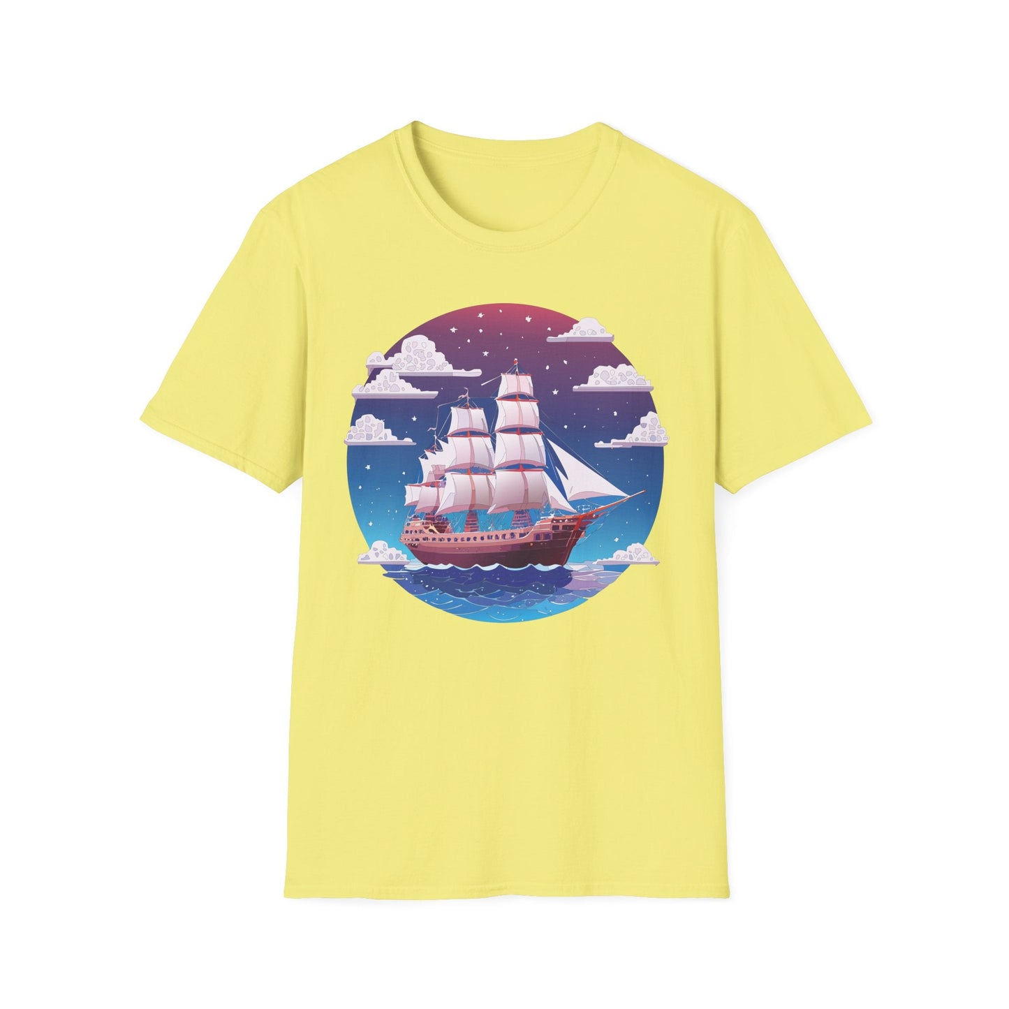 Ship T Shirt Frigate T Shirt Vessel Tee Shirt Unisex Softstyle 100 Percent Ring Spun Cotton